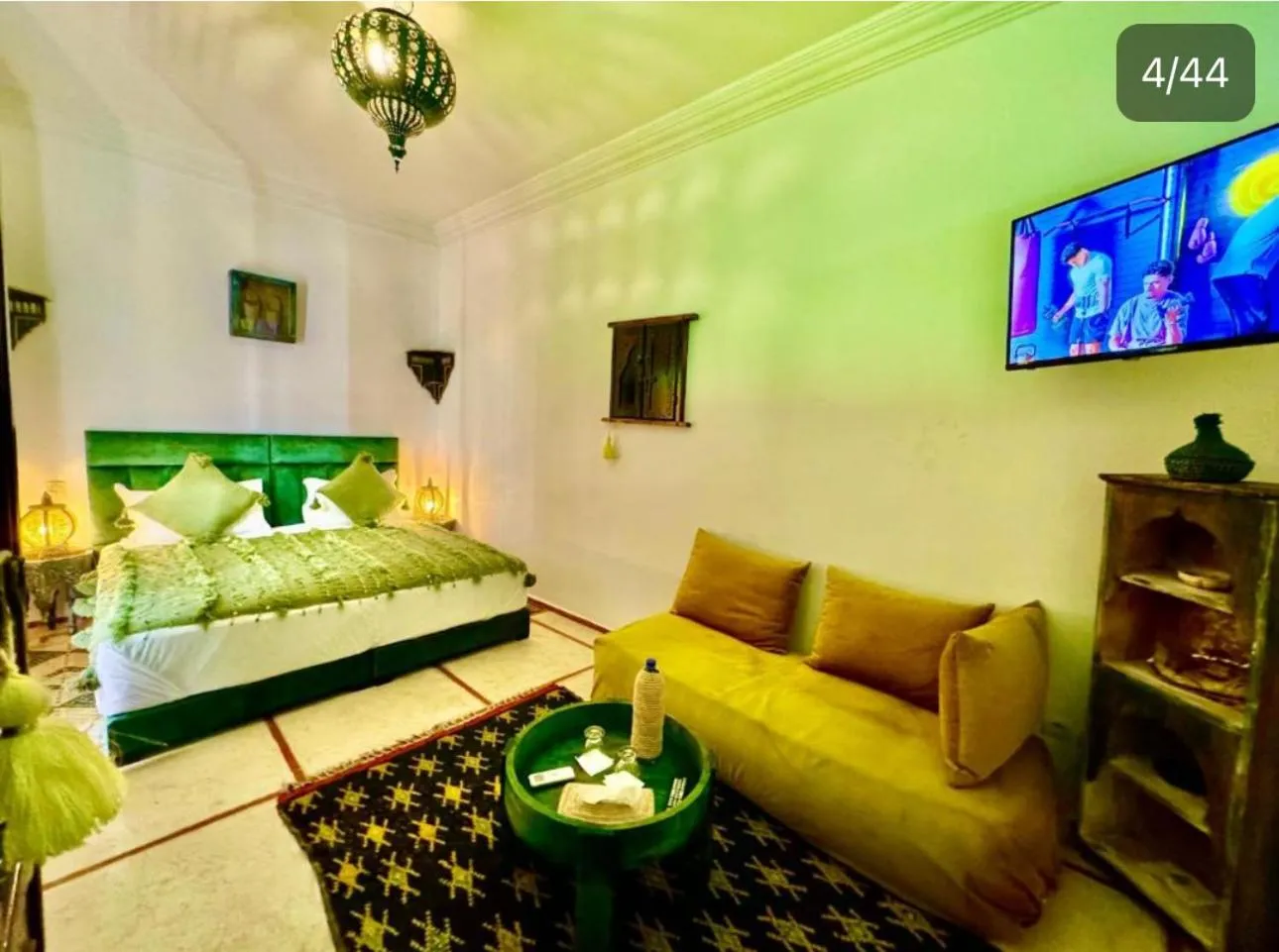 Bed in Riad Iklil