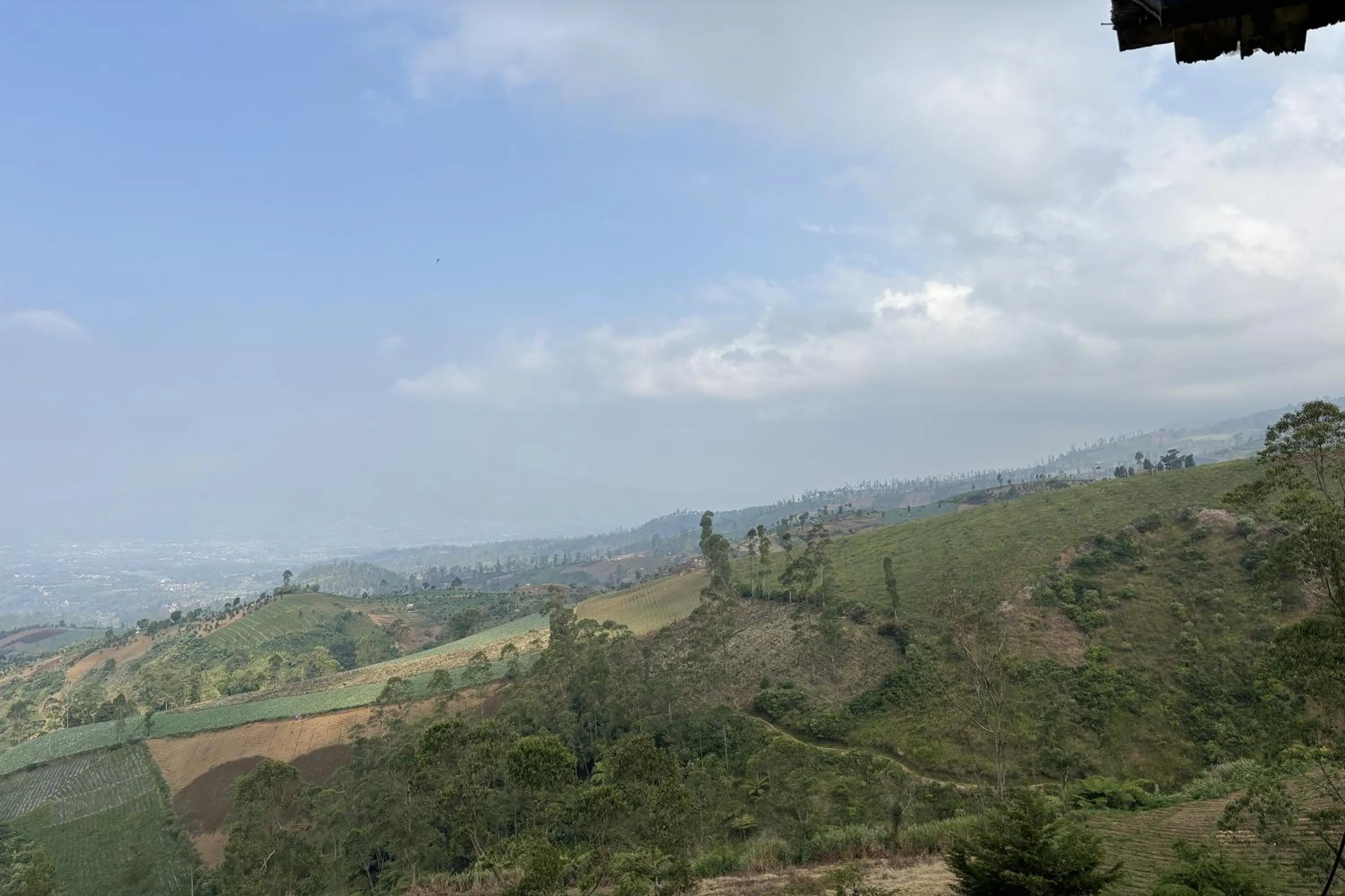 Mountain view in Puncak Darajat Highland