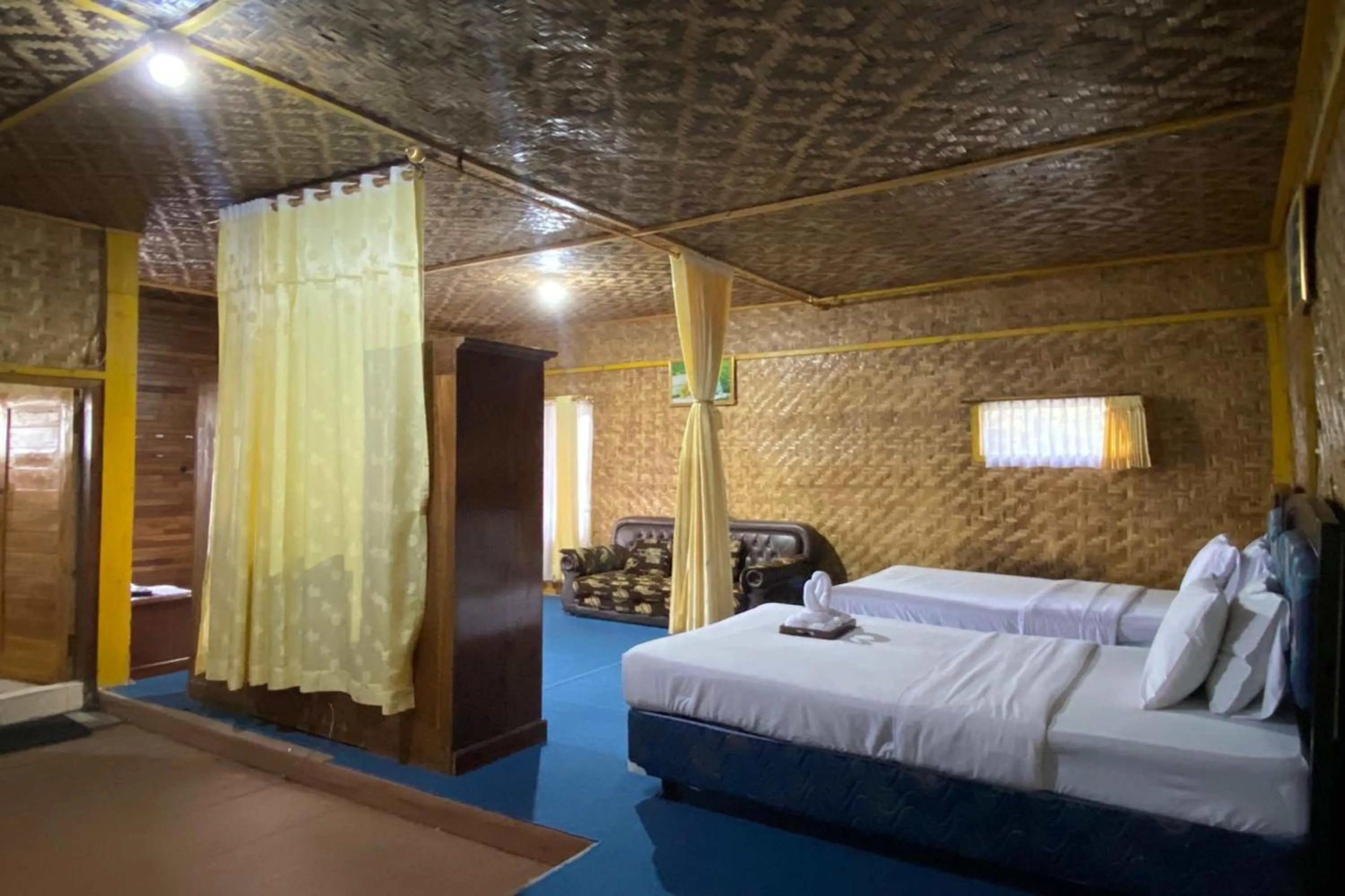 Bed in Puncak Darajat Highland