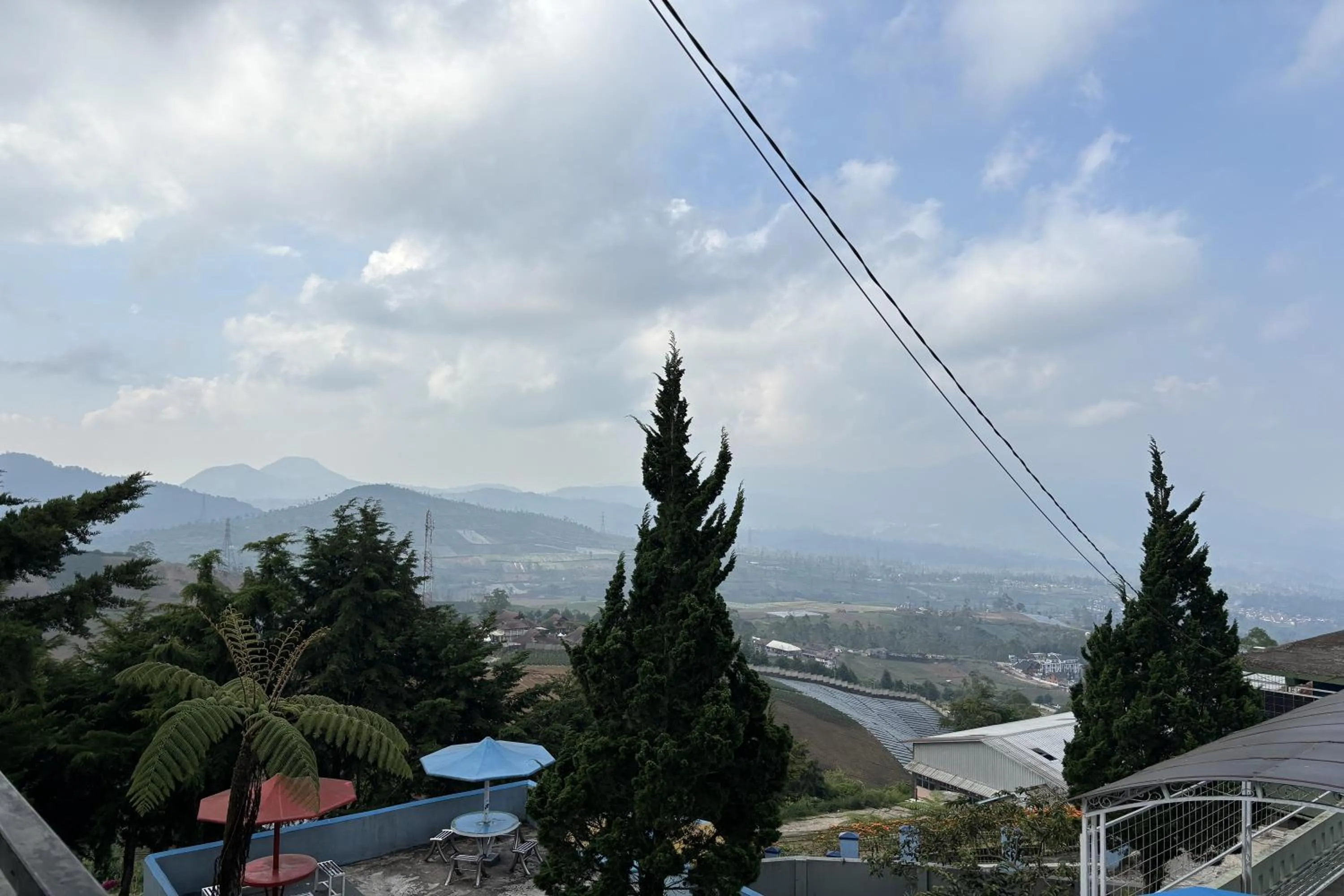 Mountain view in Puncak Darajat Highland