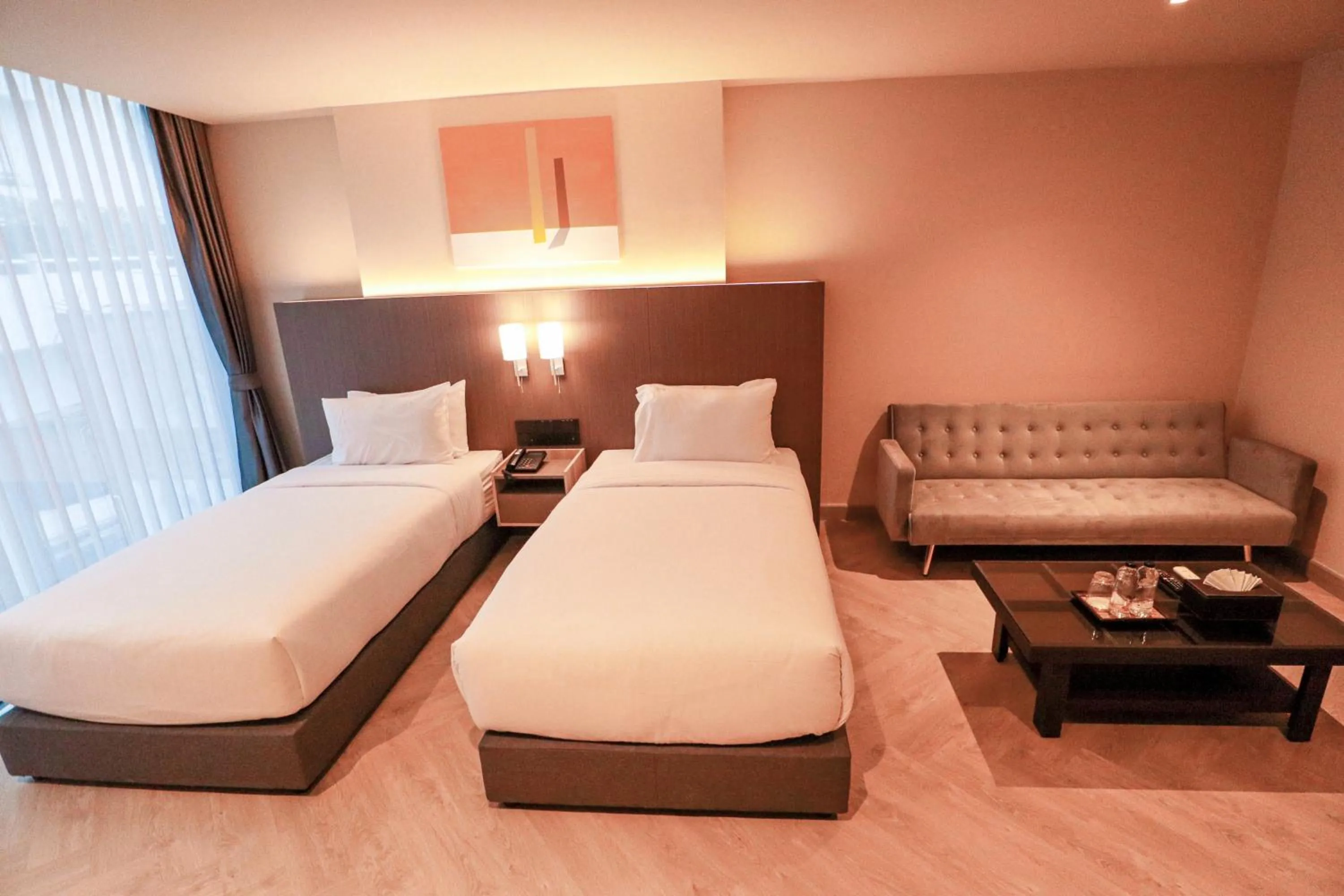 Bed in The One Cozy Living