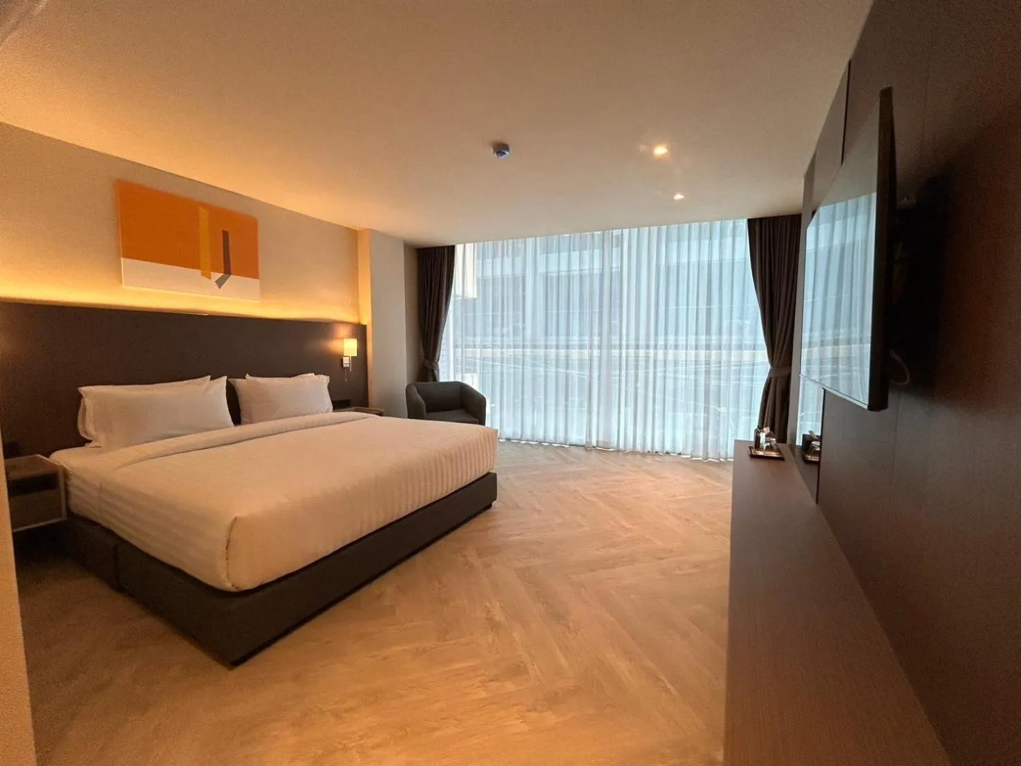 Bed in The One Cozy Living