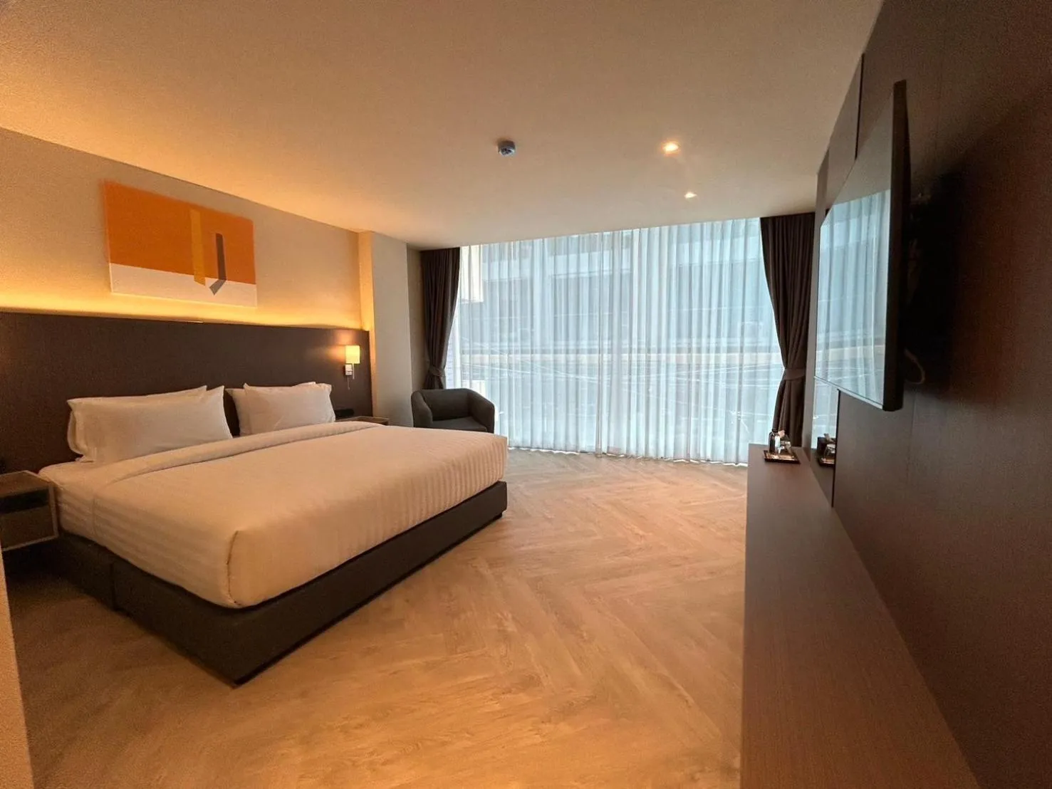 Bed in The One Cozy Living