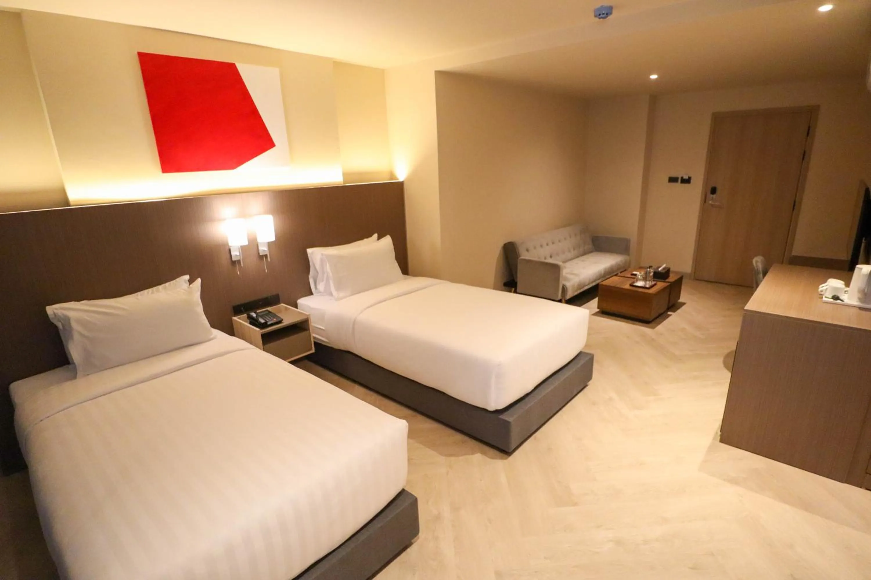 Bed in The One Cozy Living