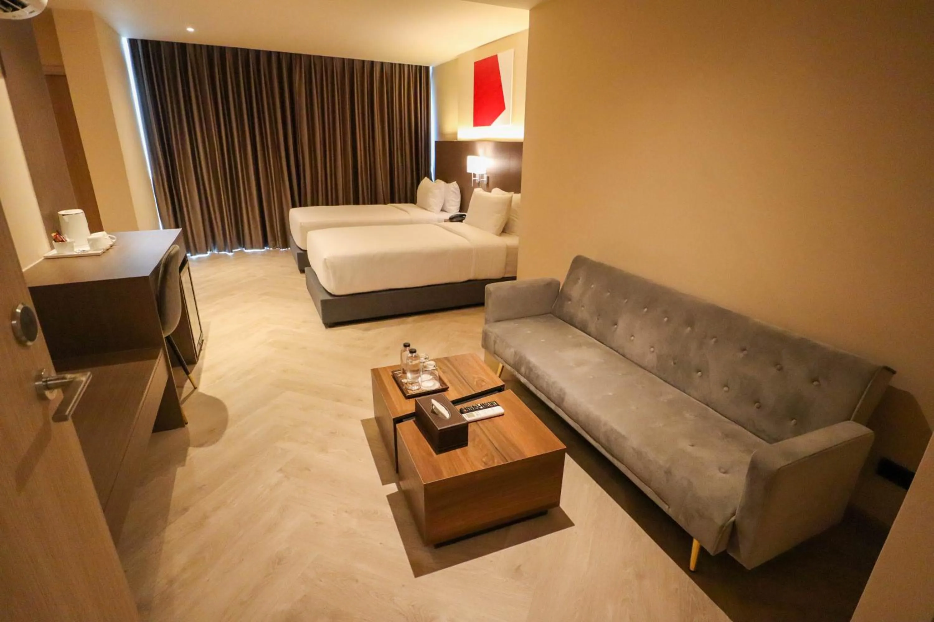 Bed in The One Cozy Living