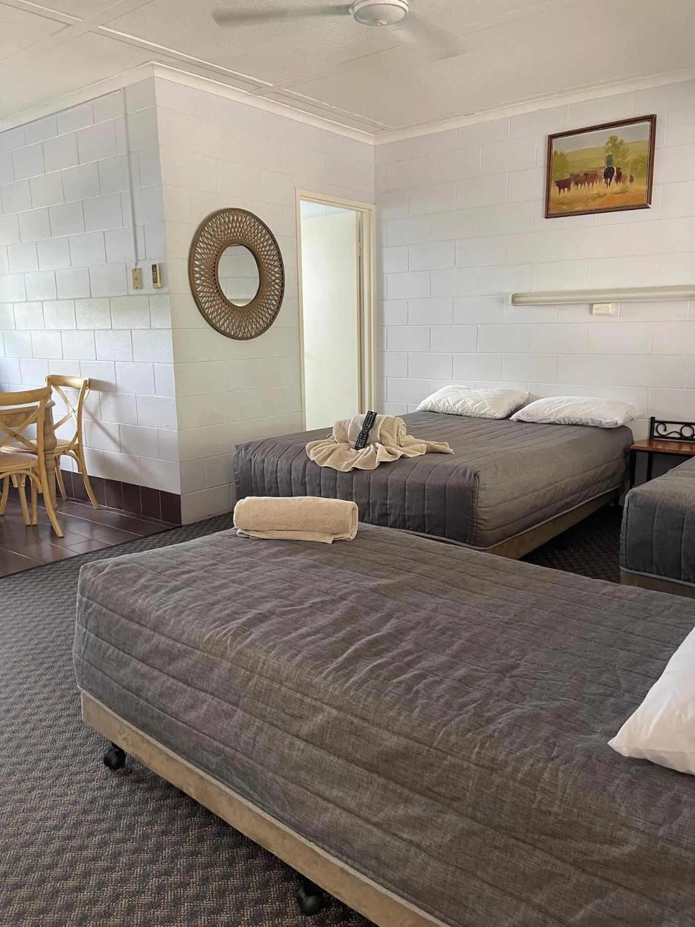 Bed in Hillview Motel Charters Towers QLD