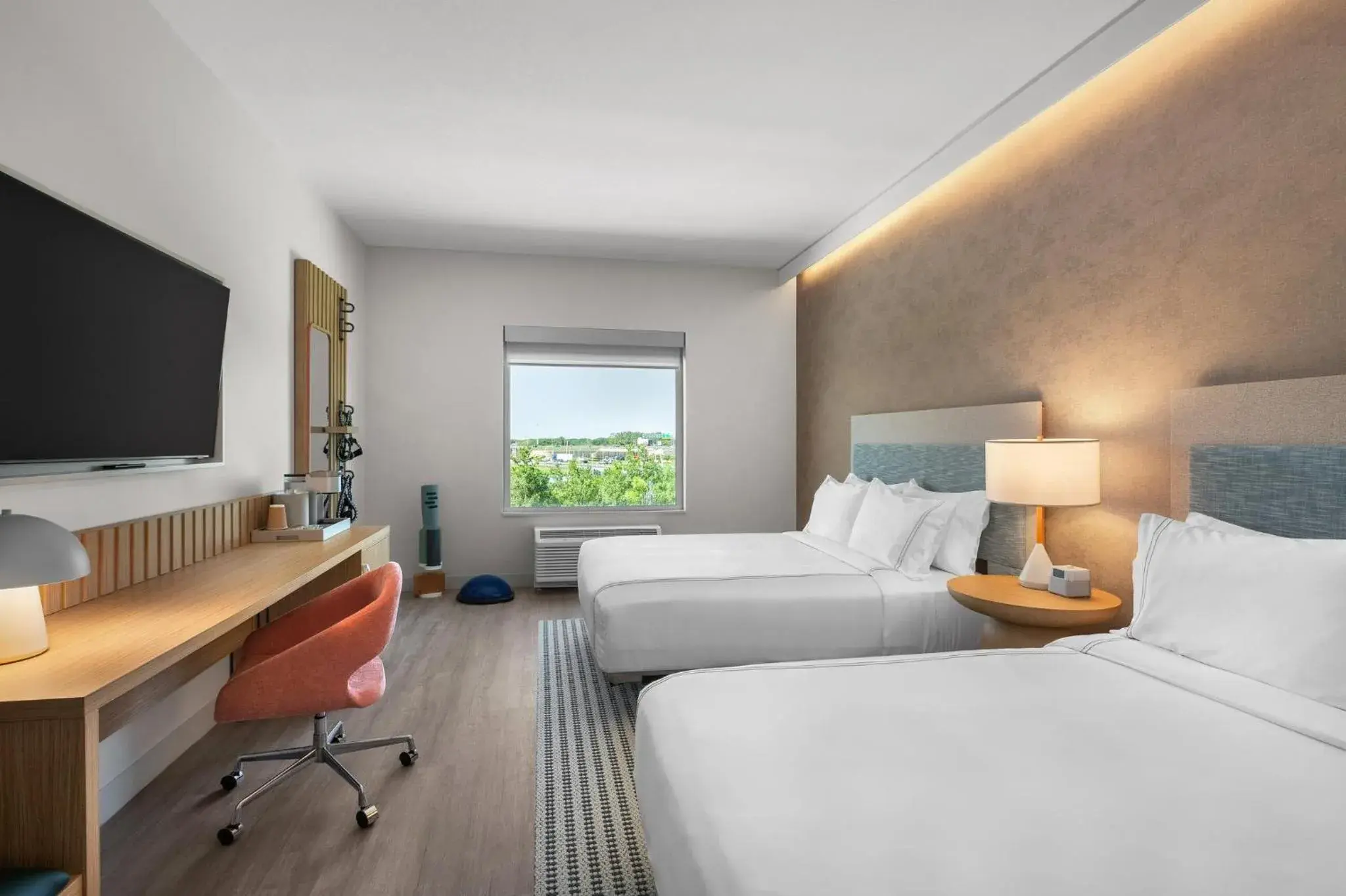 Queen Room with Two Queen Beds - Mobility Access Roll in Shower/Non-Smoking in EVEN Hotel Orlando International Airport by IHG Queen Room with Two Queen Beds - Mobility Access Roll in Shower/Non-Smoking in EVEN Hotel Orlando International Airport by IHG