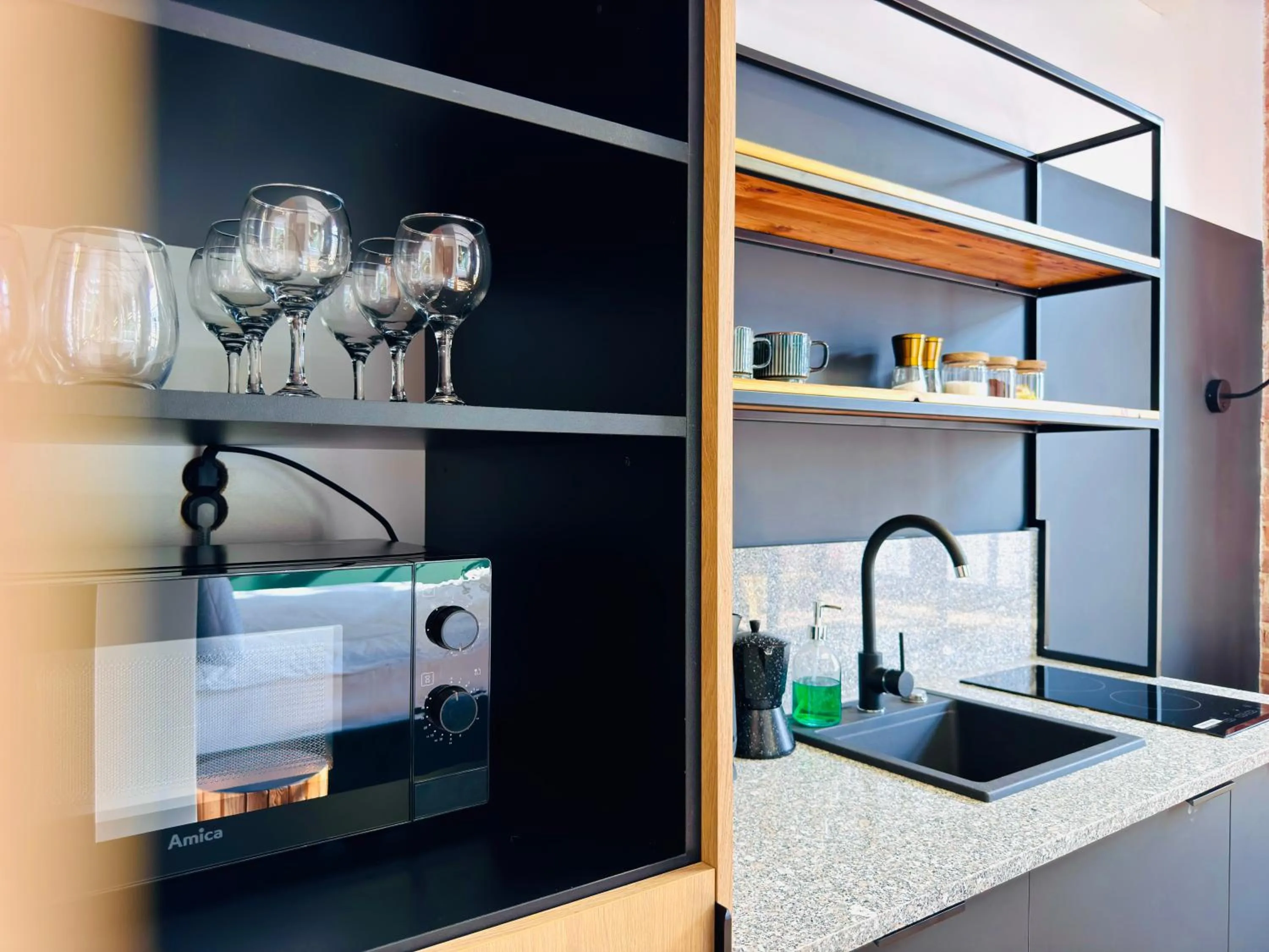 Kitchen or kitchenette in Tkalnia Snu