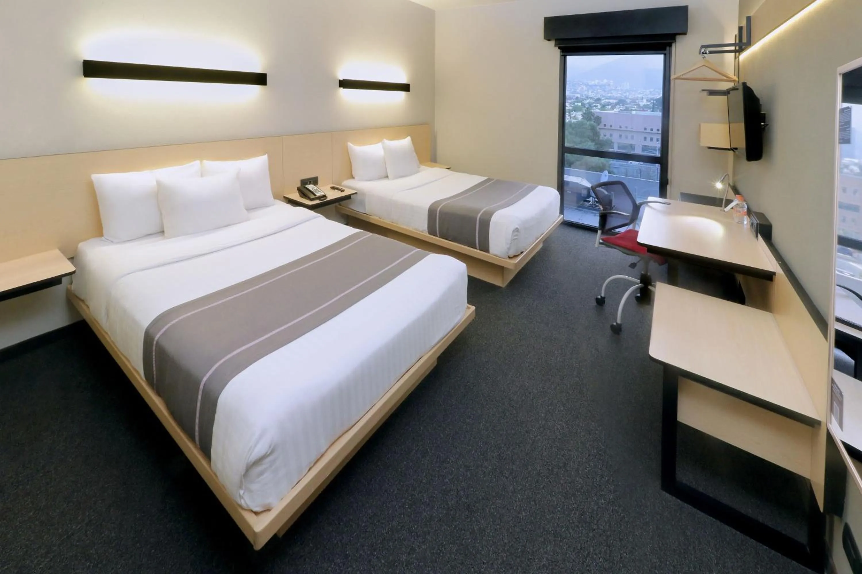 Bedroom, Bed in City Express Plus by Marriott Monterrey Nuevo Sur