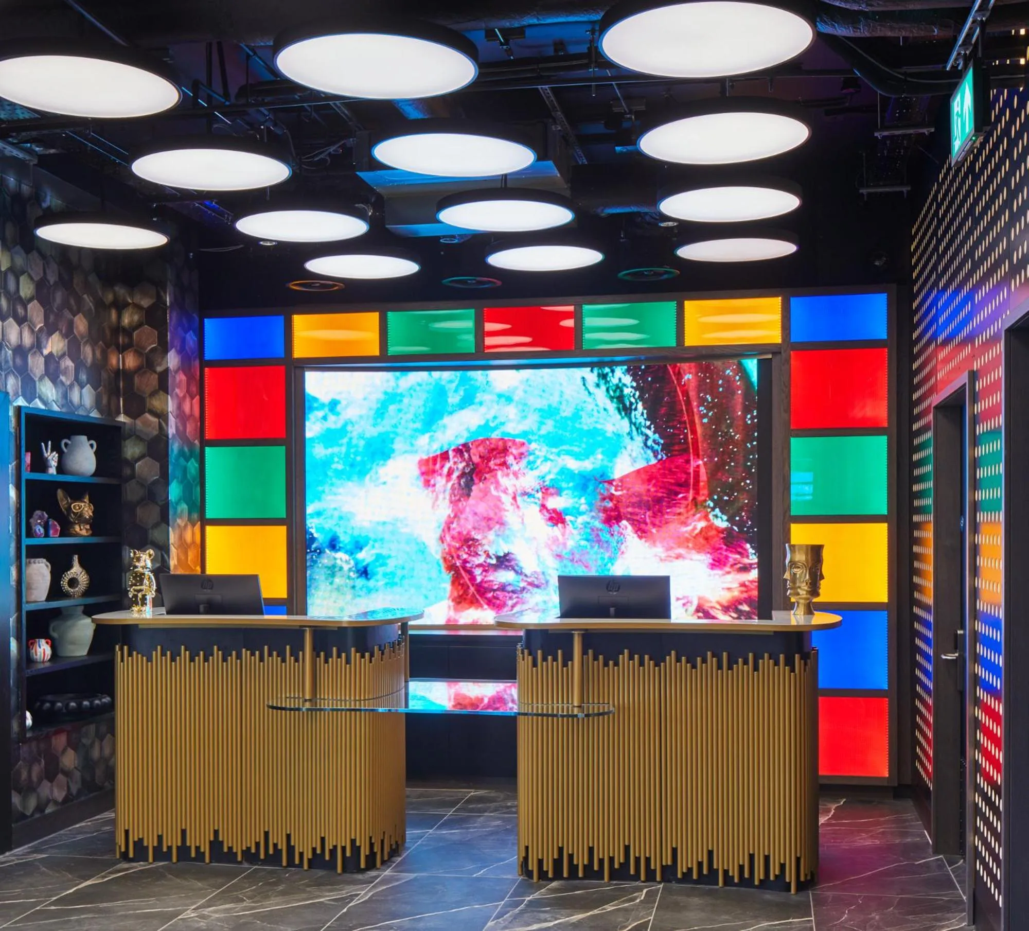 Text overlay in NYX Hotel Edinburgh