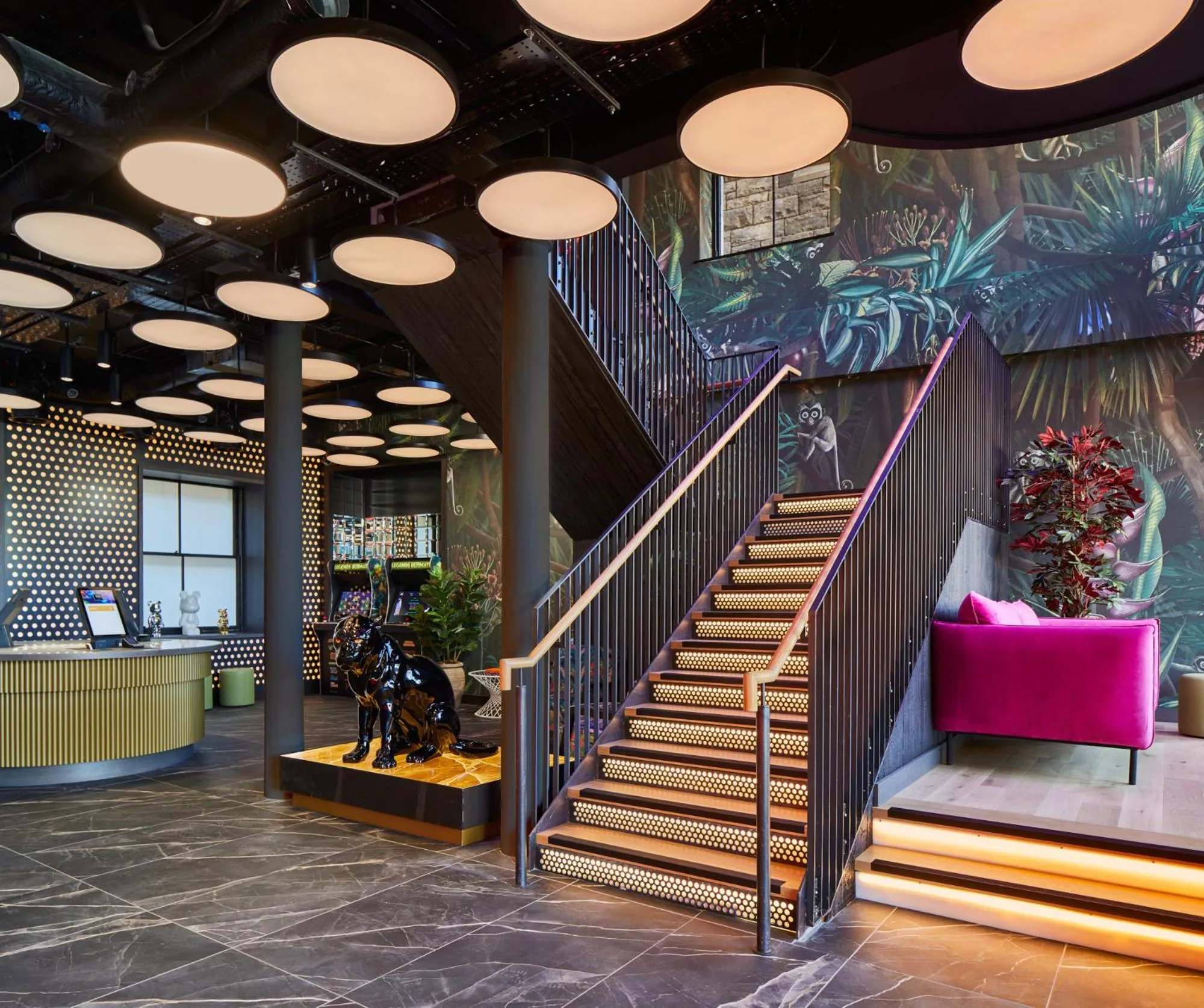 Text overlay in NYX Hotel Edinburgh