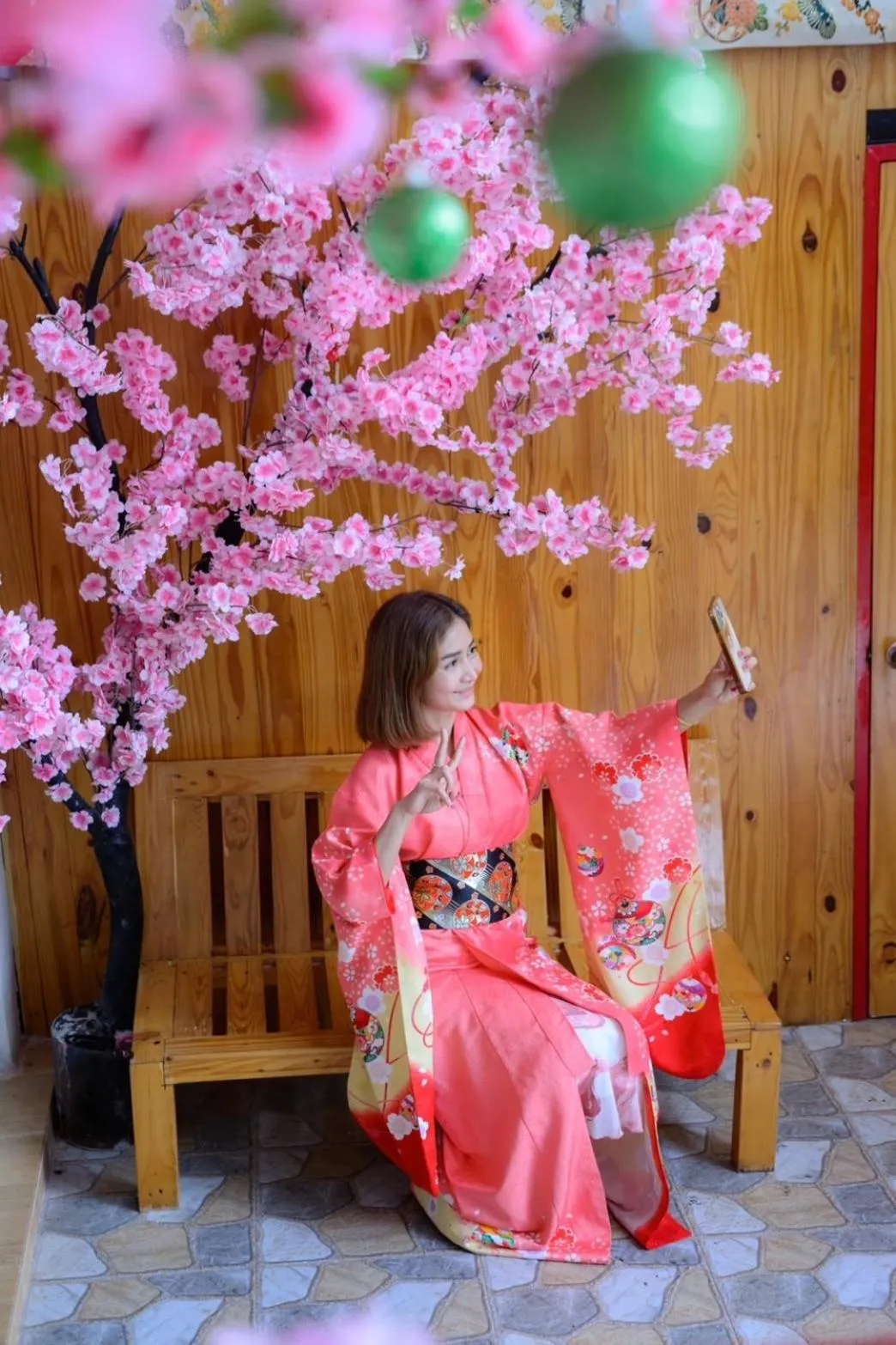 group of guests in Sakura Yama Resort