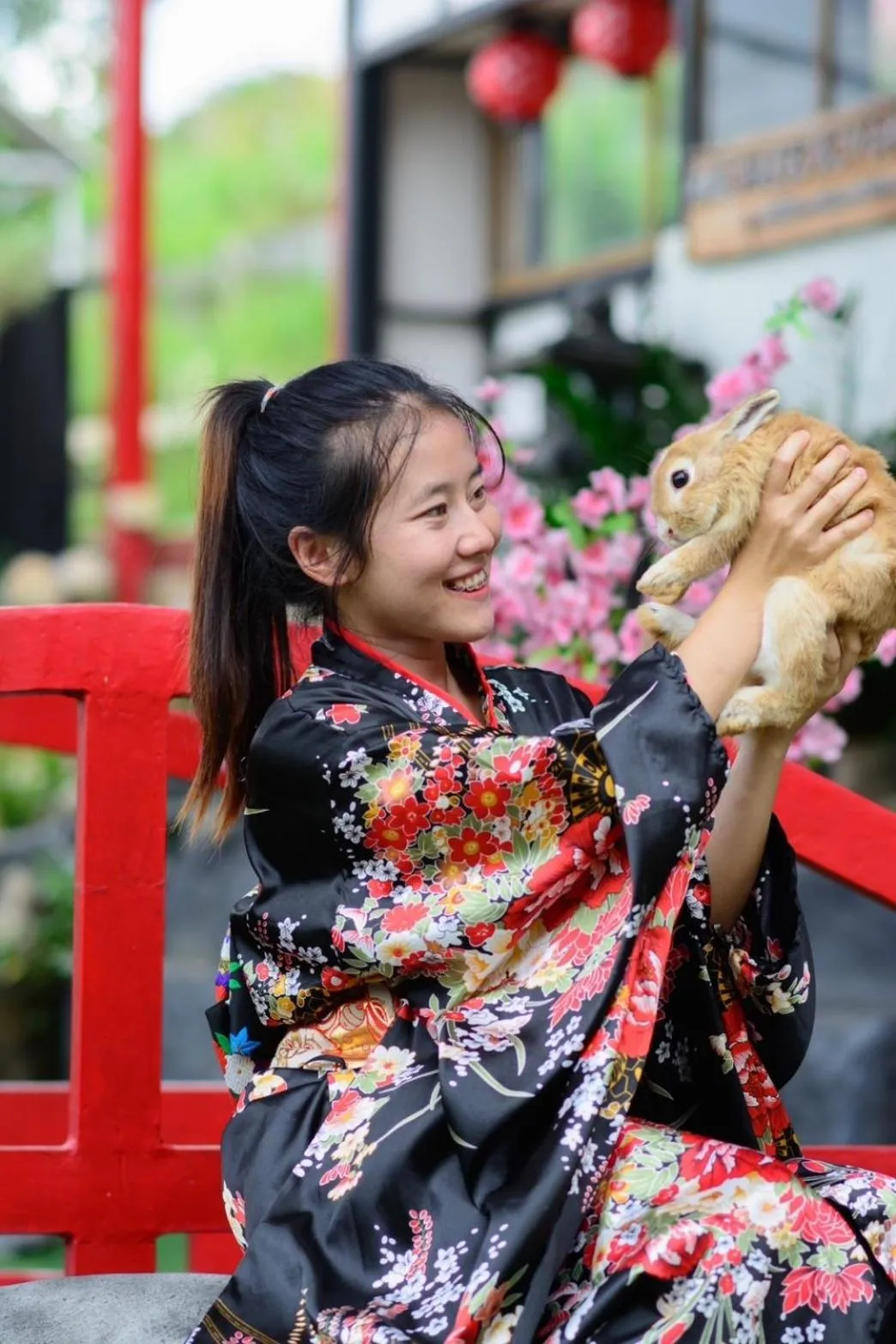 group of guests in Sakura Yama Resort