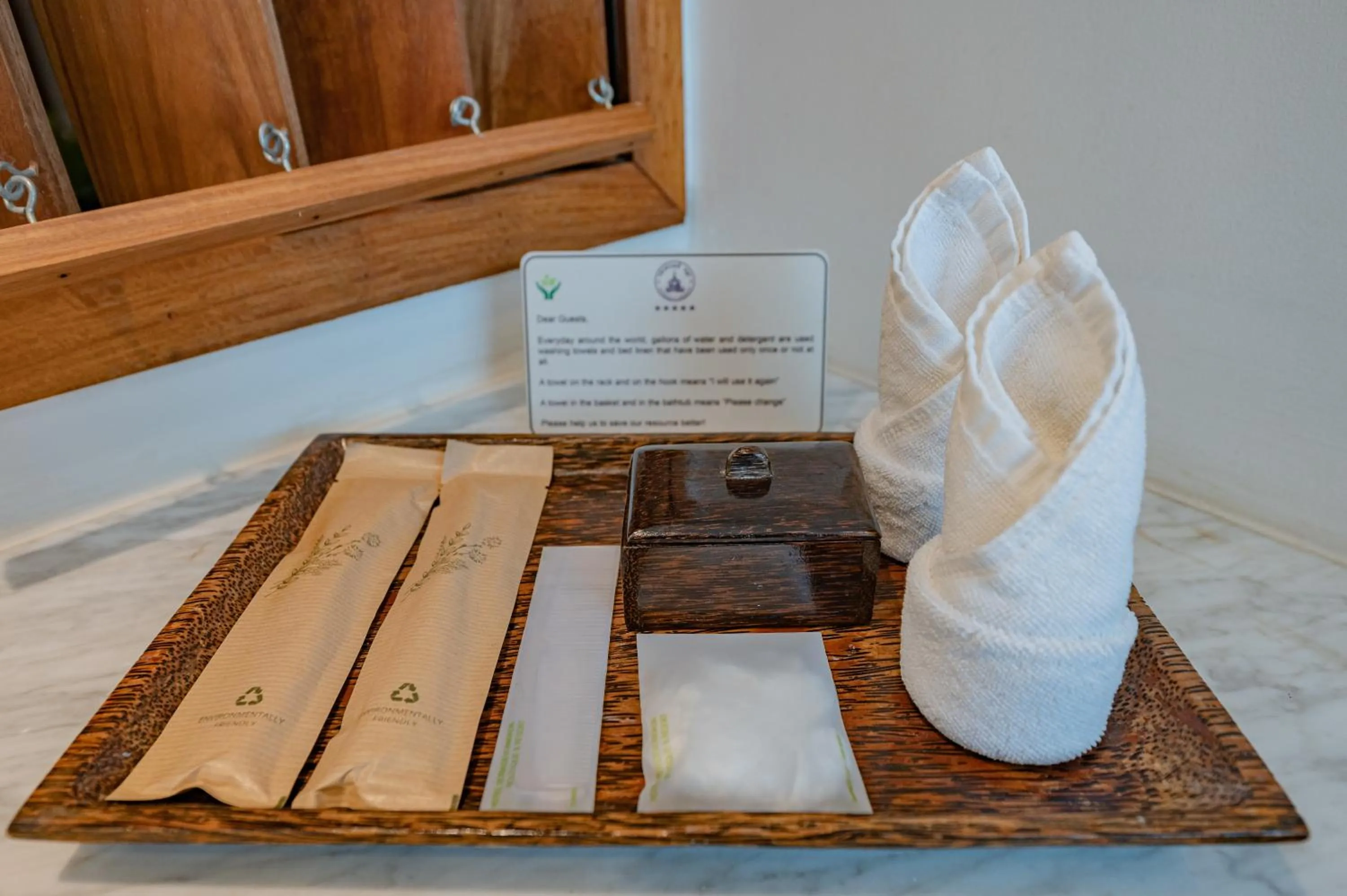 towels in Hotel Somadevi Angkor Boutique and Resort