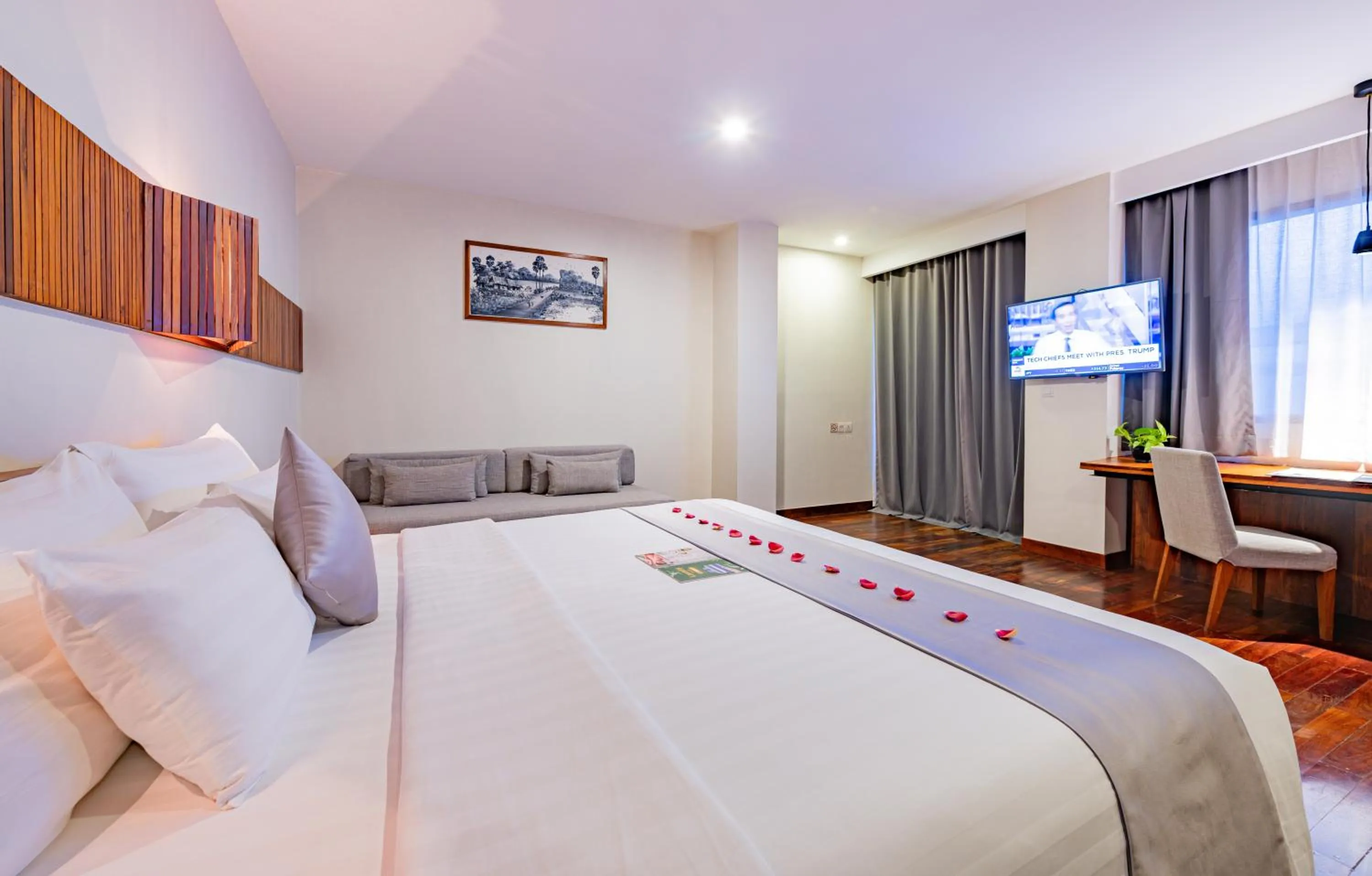 Bedroom, Bed in Hotel Somadevi Angkor Boutique and Resort