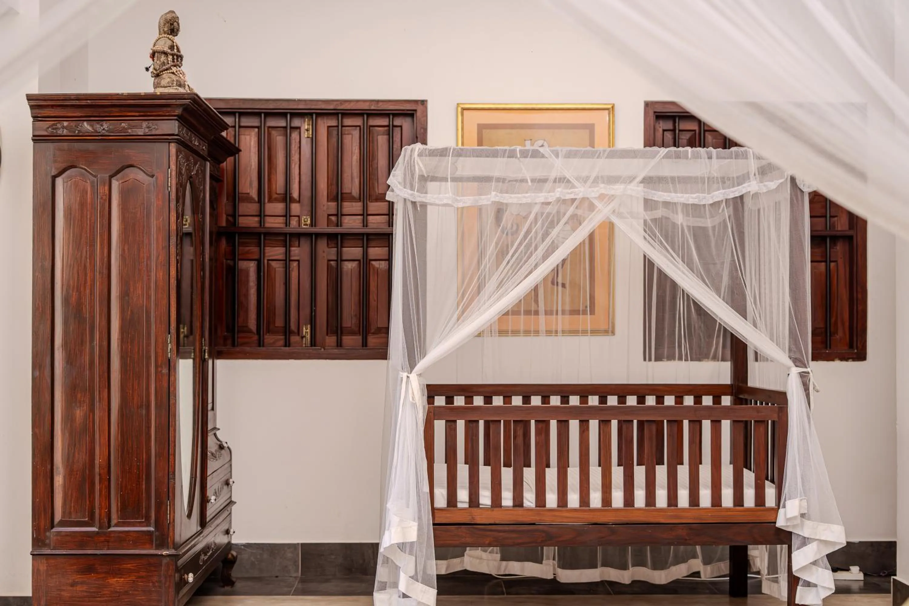 Bed in Wasantha Garden Hotel Restaurant & Ayurvedic Treatment