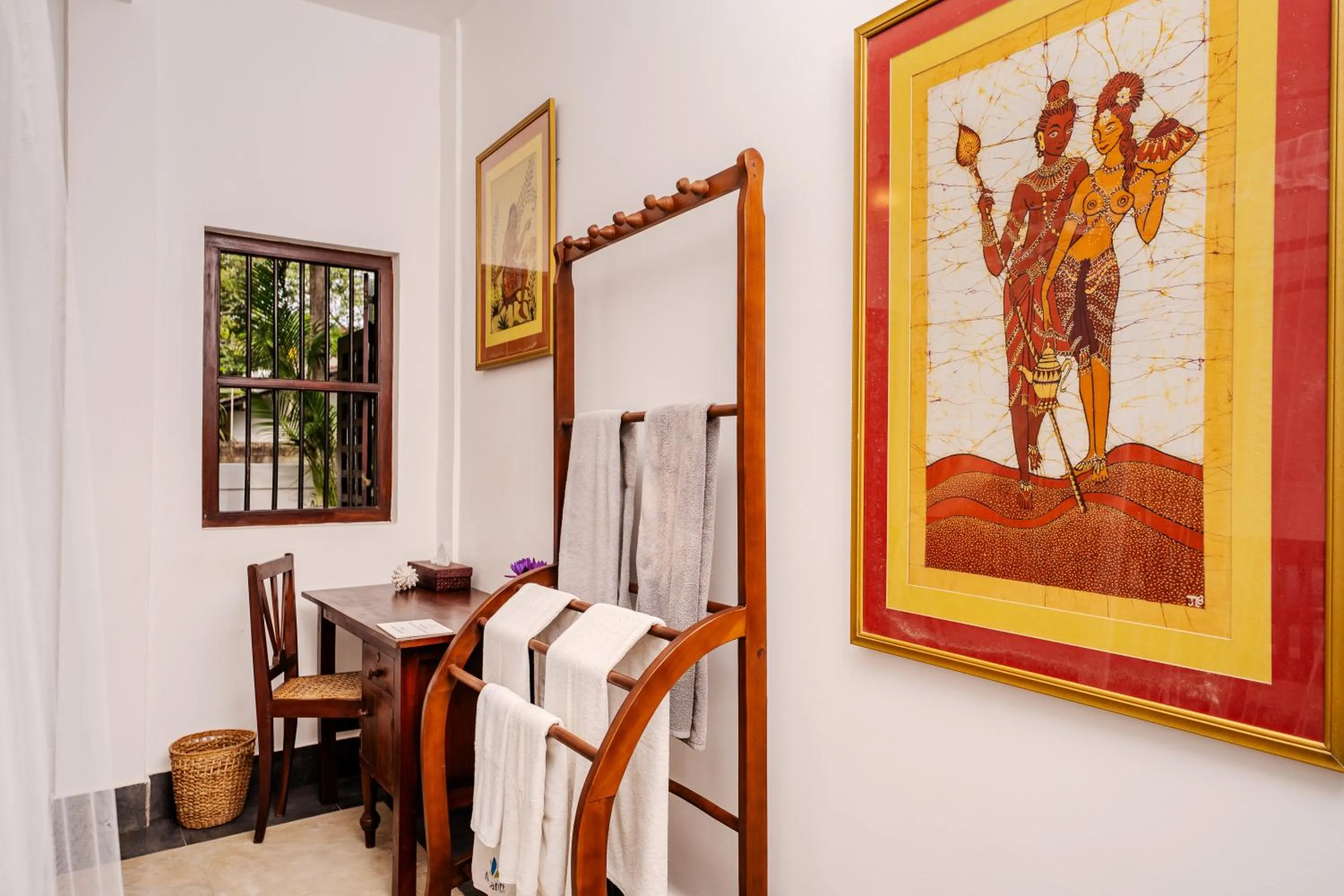 Bed in Wasantha Garden Hotel Restaurant & Ayurvedic Treatment