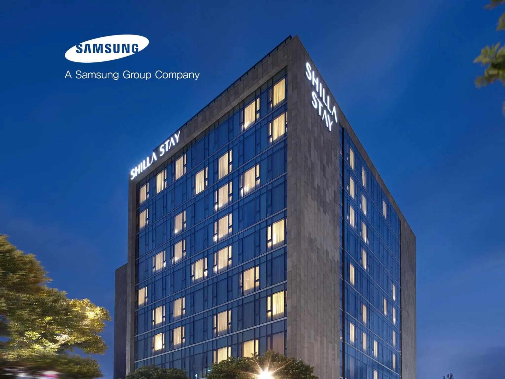 Property building in Shilla Stay Jeju Airport