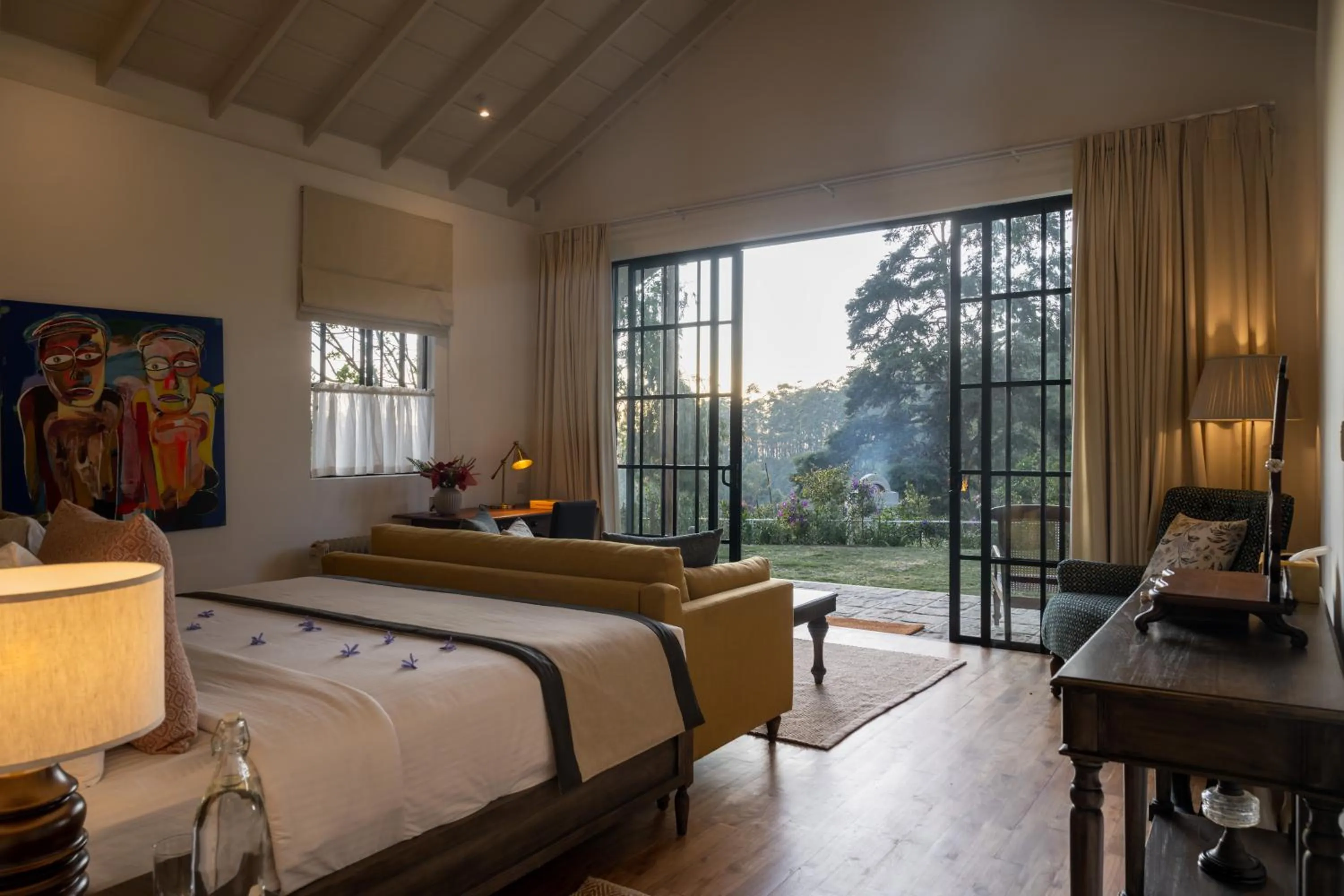 View (from property/room), Bed in Stafford Bungalow - Exclusive Luxury Within A Private Tea Estate