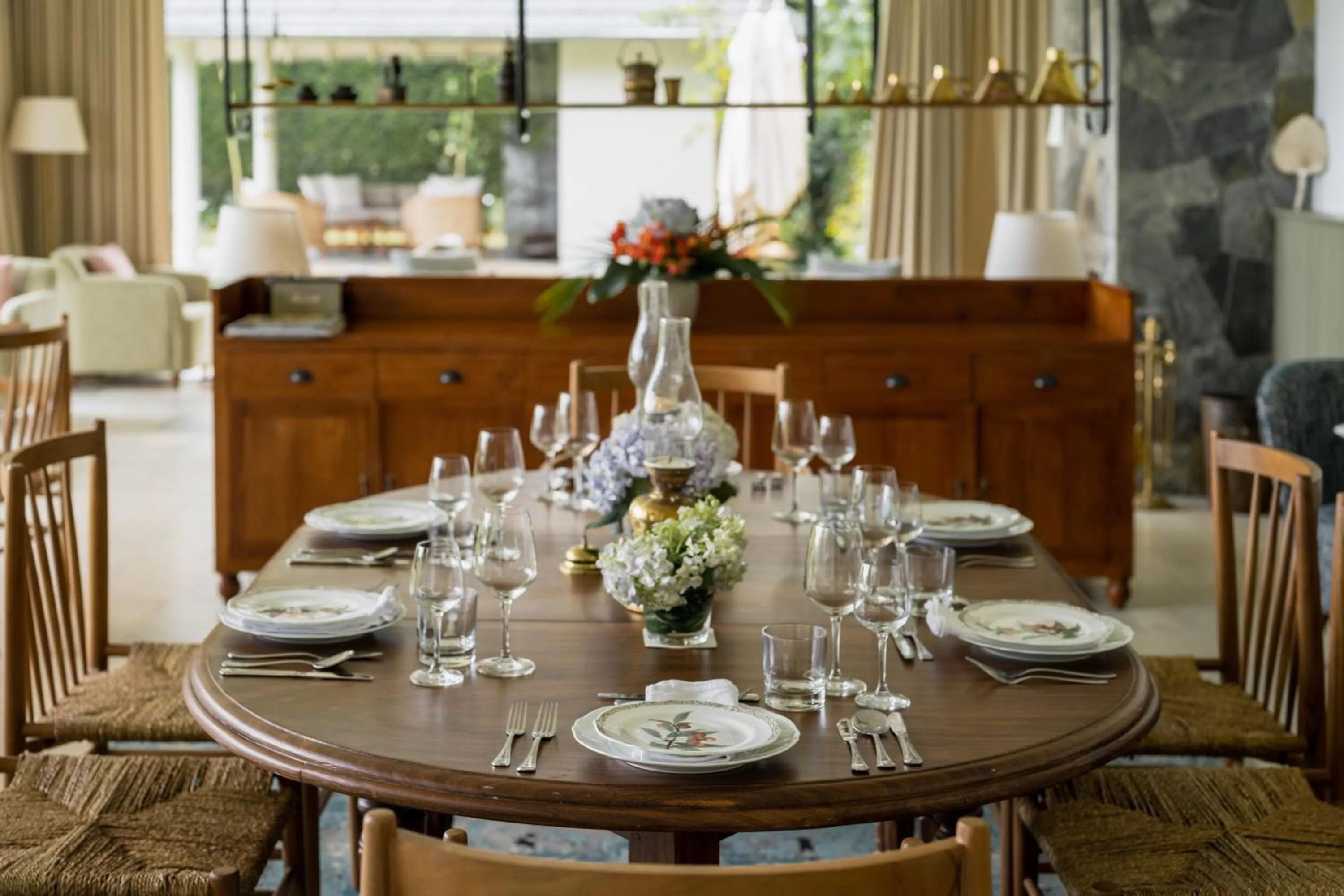 Dining area in Stafford Bungalow - Exclusive Luxury Within A Private Tea Estate