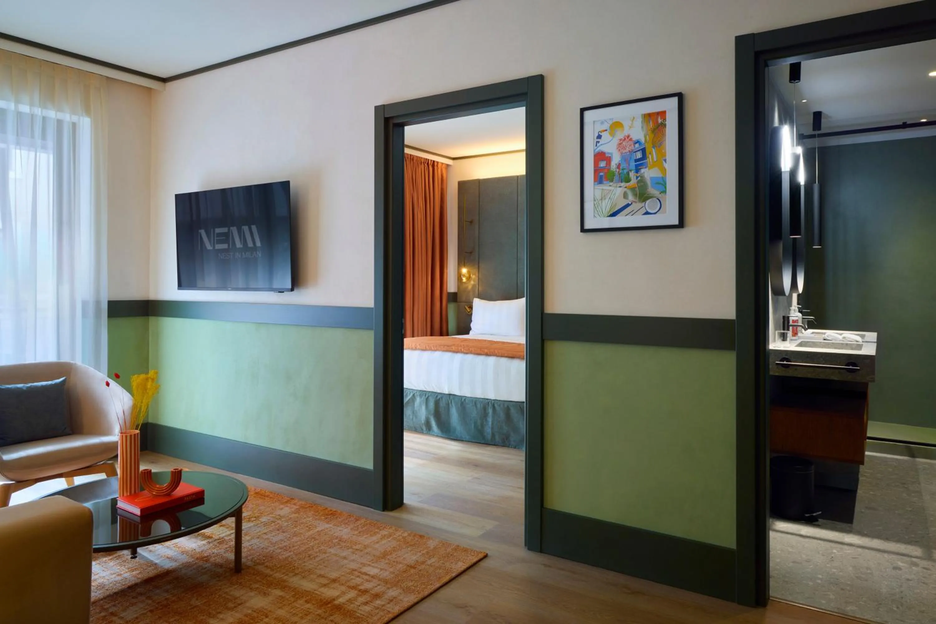 Photo of the whole room, Bed in NEMI Hotel Milano