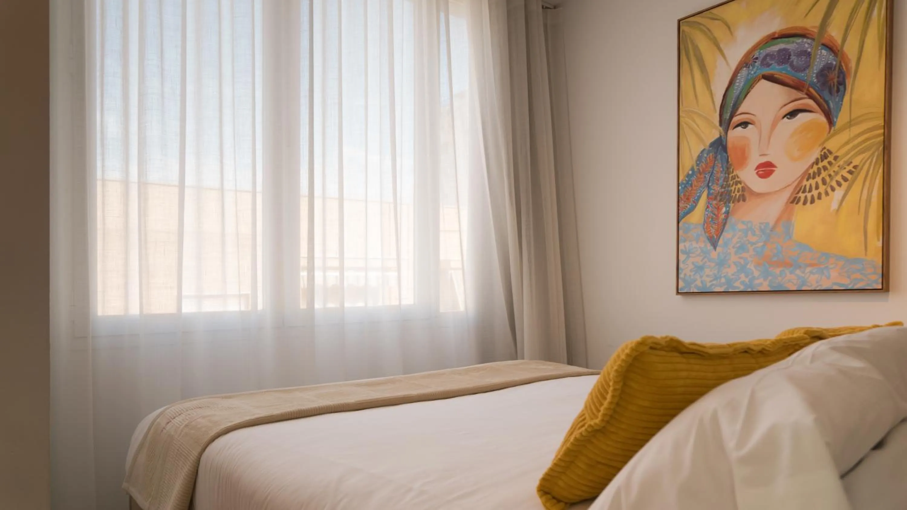 Bedroom, Bed in Holidays2Malaga Studios Juan de Mena