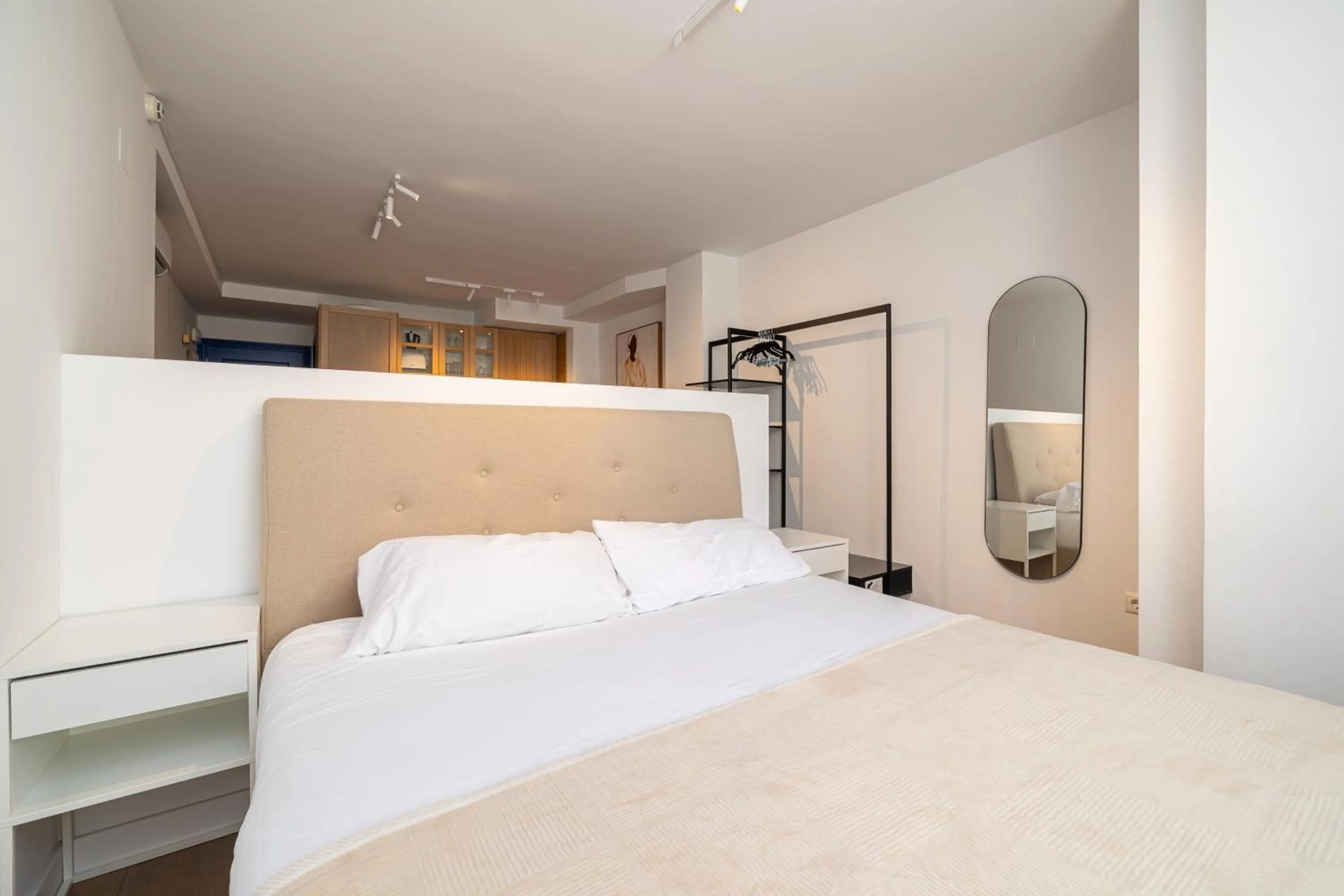 Bed in Holidays2Malaga Studios Juan de Mena