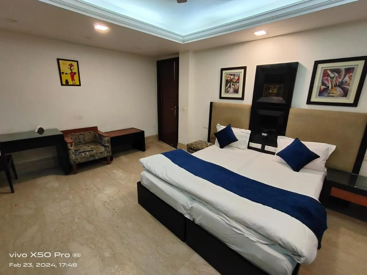 Bed in Taj Inn Residency