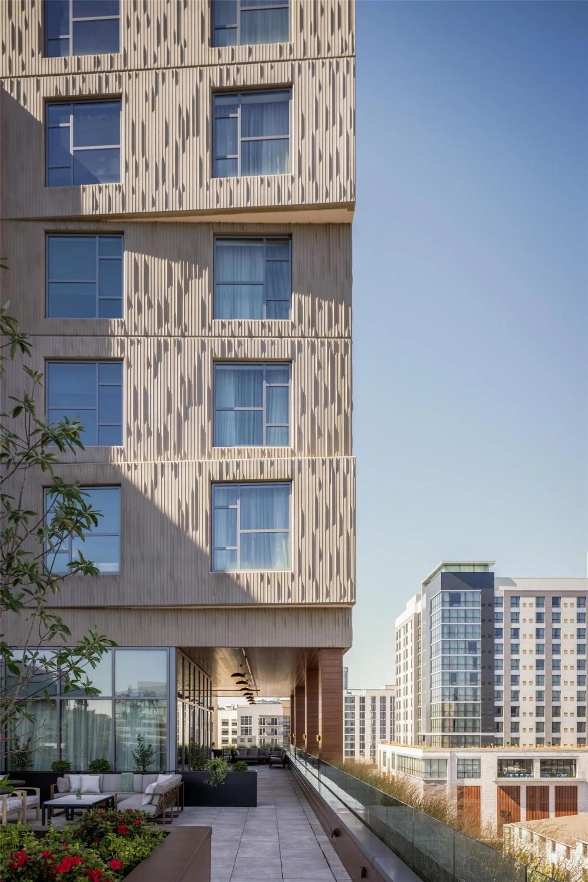 Patio in The Printing House Hotel, Tapestry Collection By Hilton