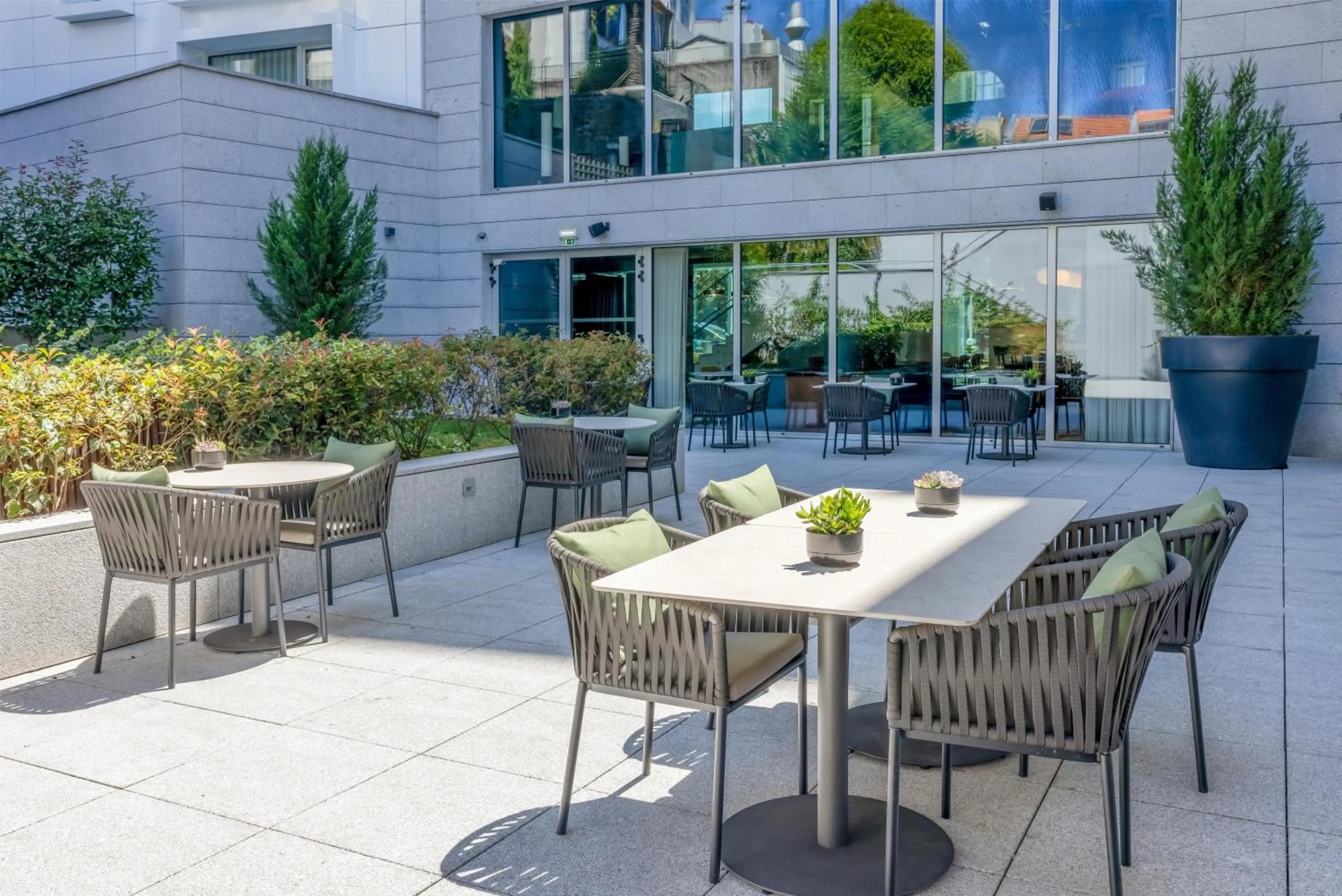 Patio in Cenica Porto Hotel, Curio Collection By Hilton