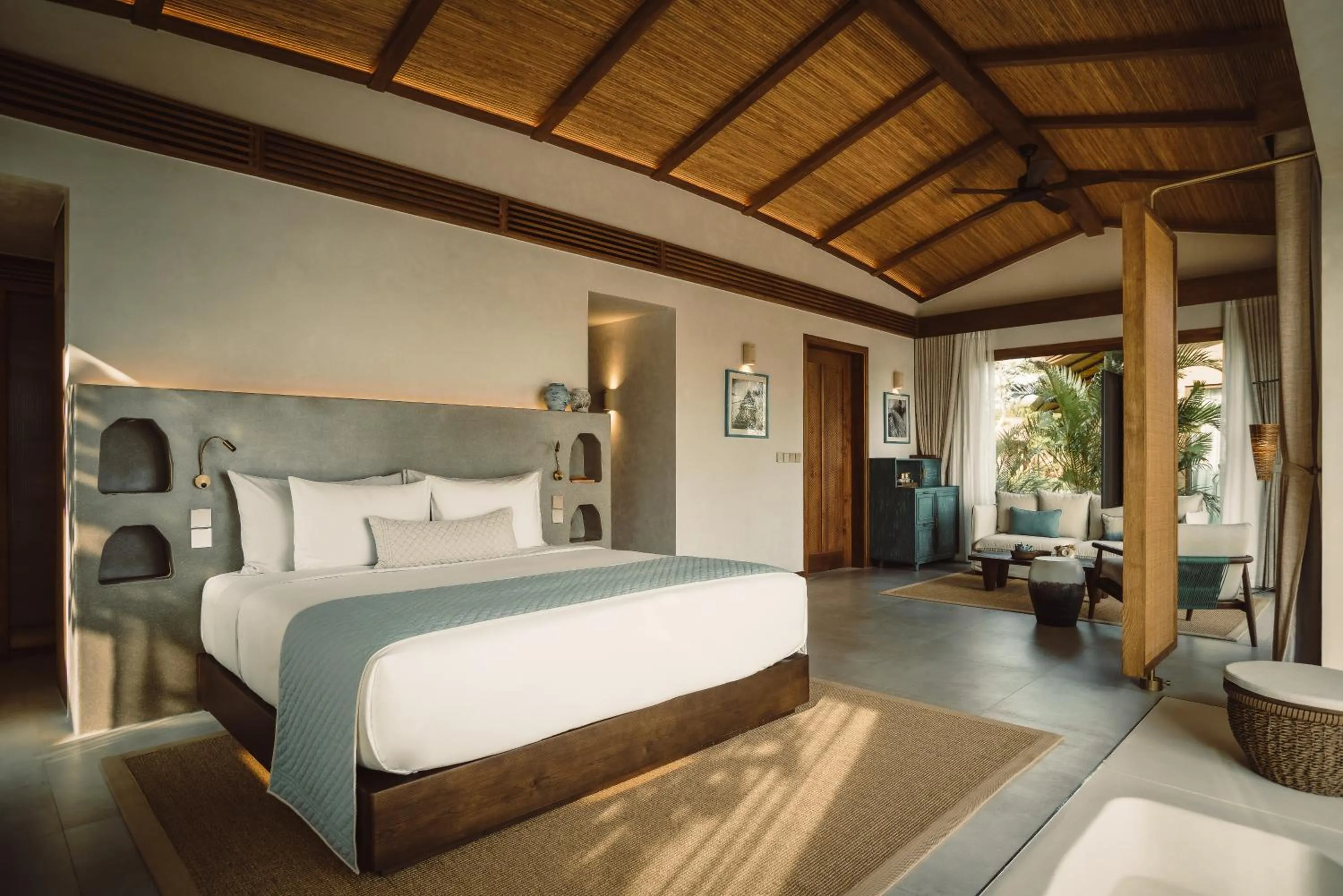 Bed in Namia River Retreat - Wellness Inclusive Resort