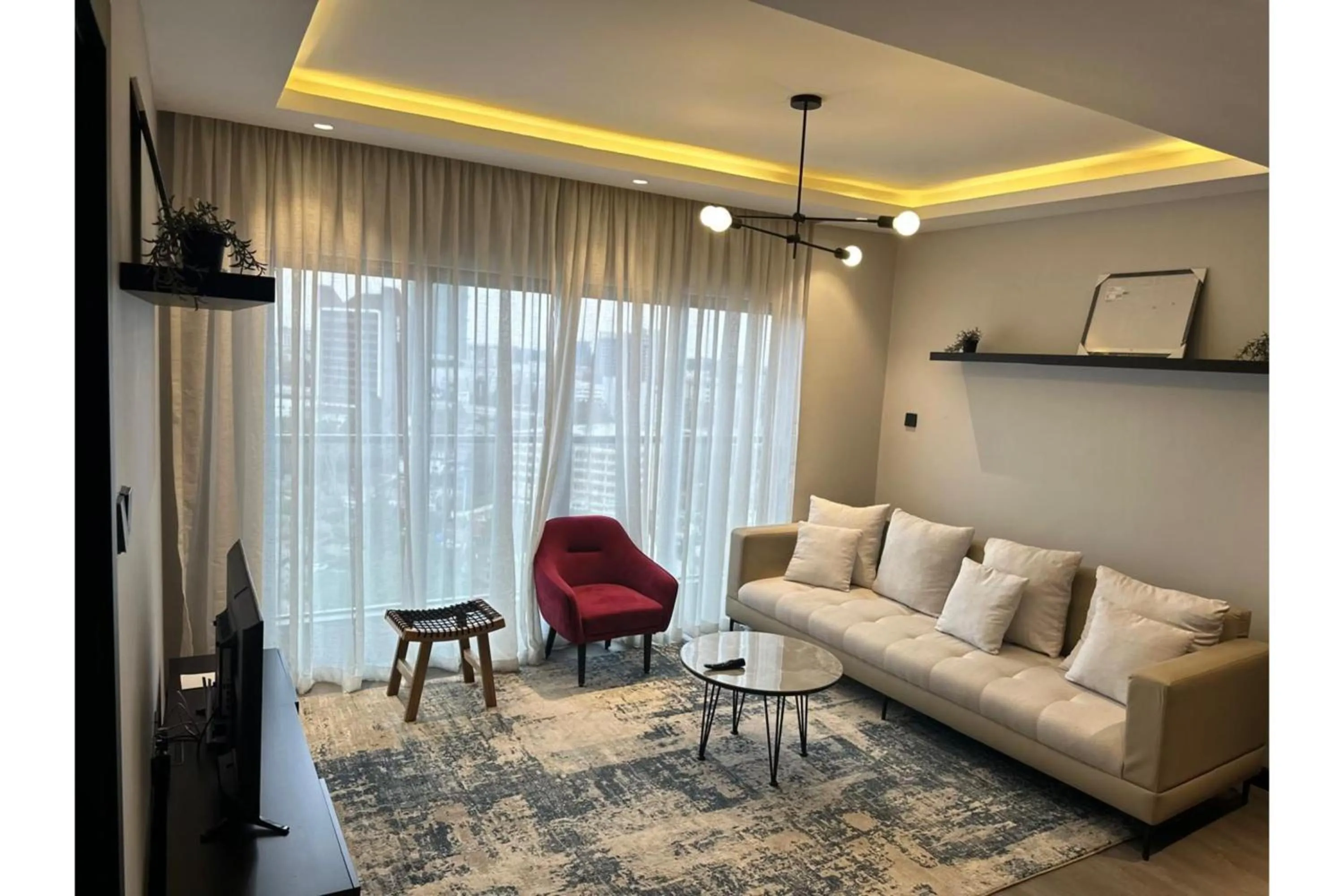 Living room in Escada Serviced Apartments