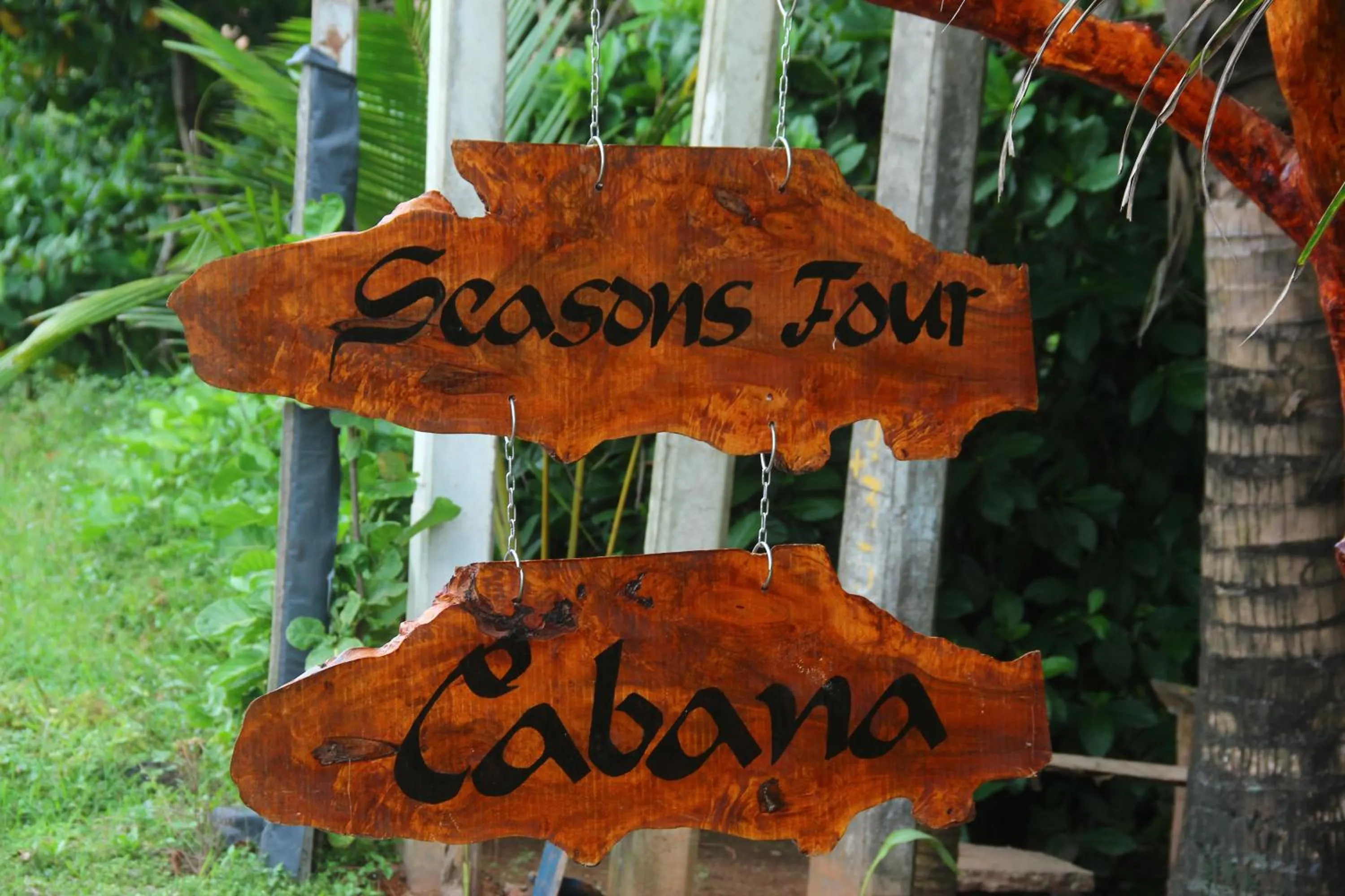 On site in Seasons Four Mini Jungle Cabana