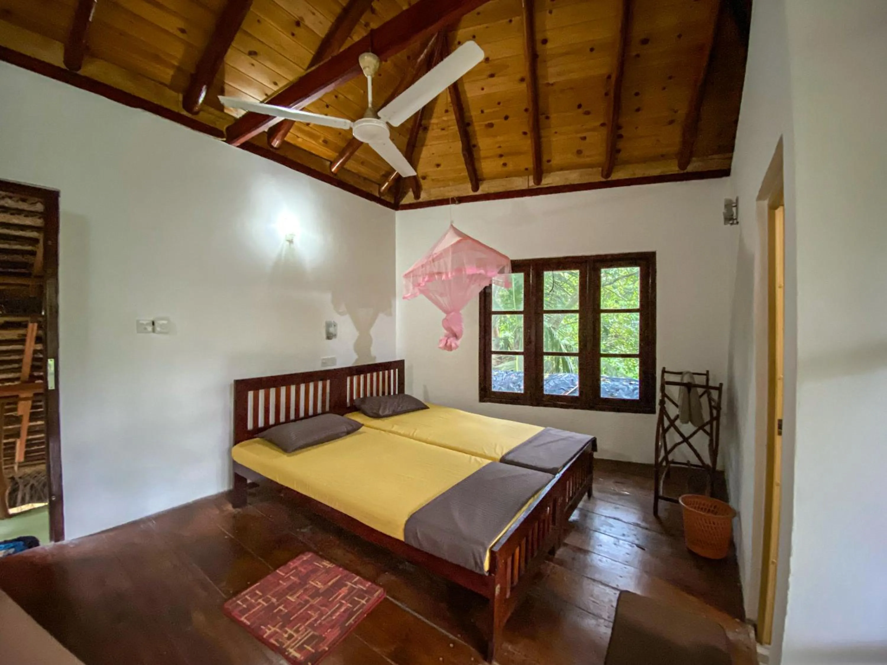 Bedroom, Bed in Seasons Four Mini Jungle Cabana