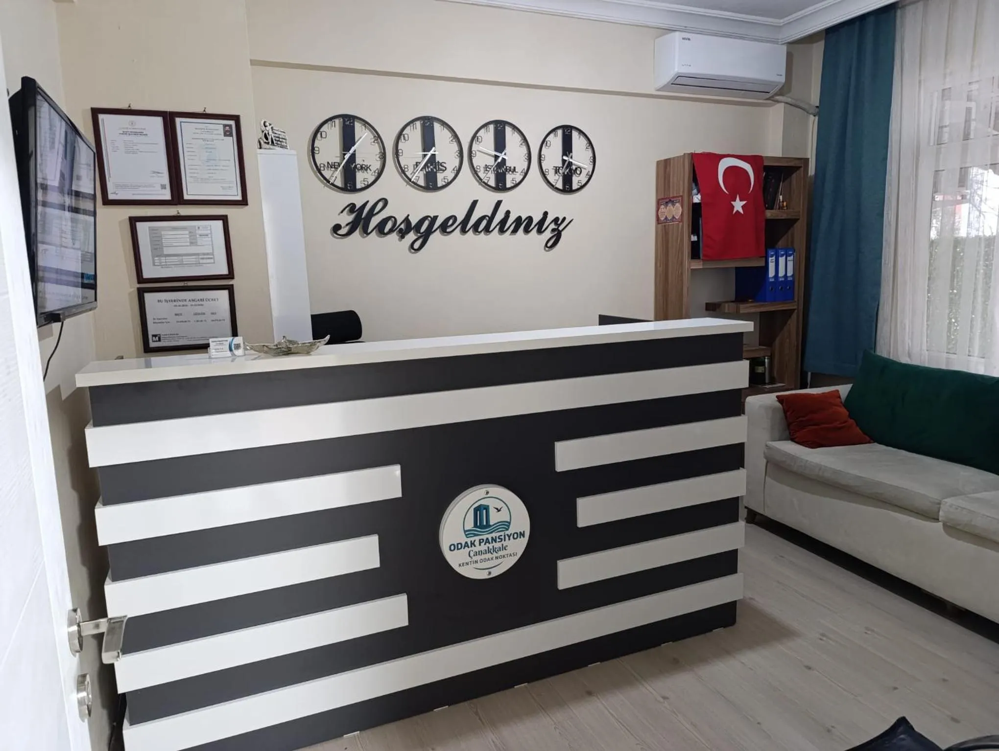 Lobby or reception in Odak Pansiyon