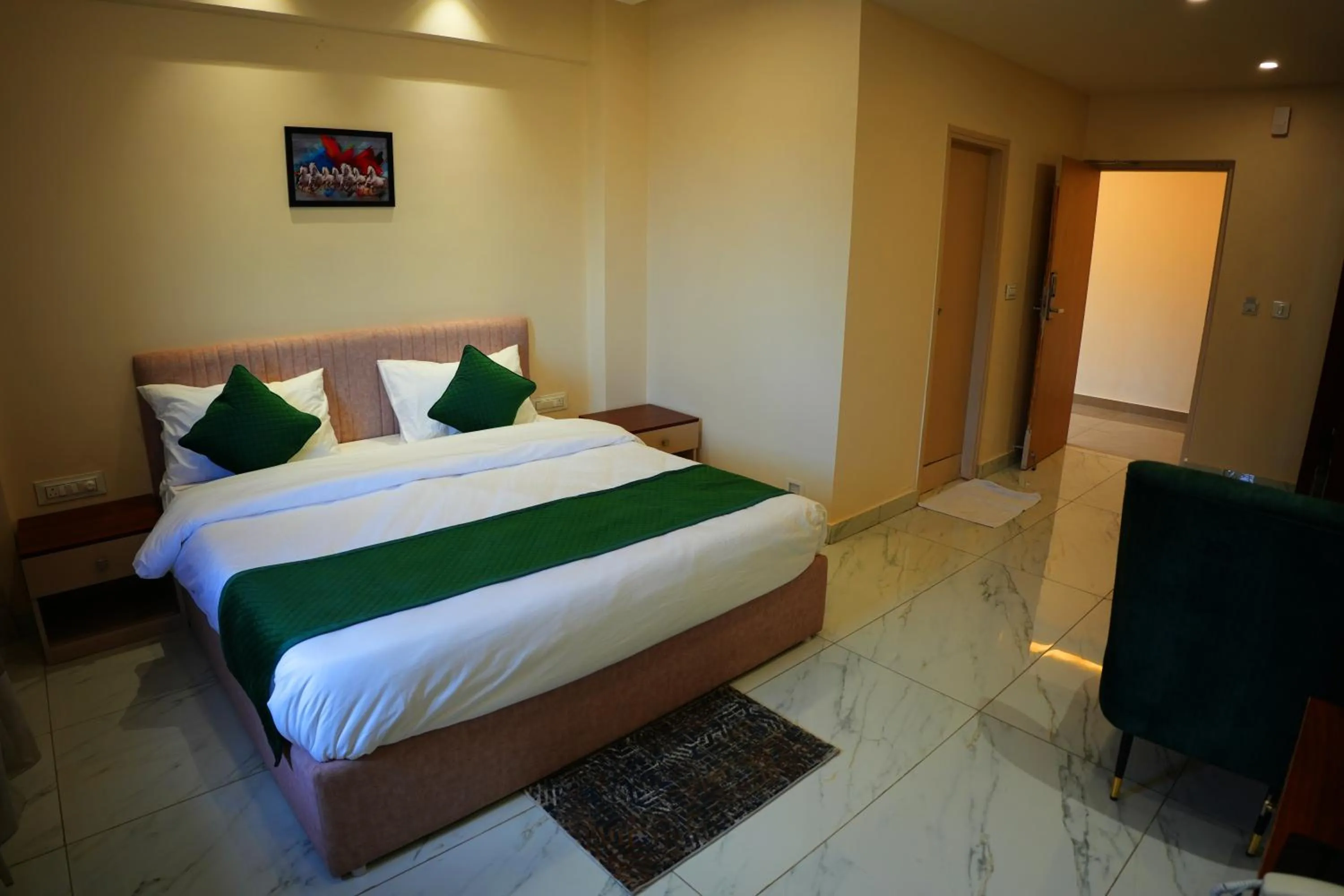 Bed in AK Castle Suites