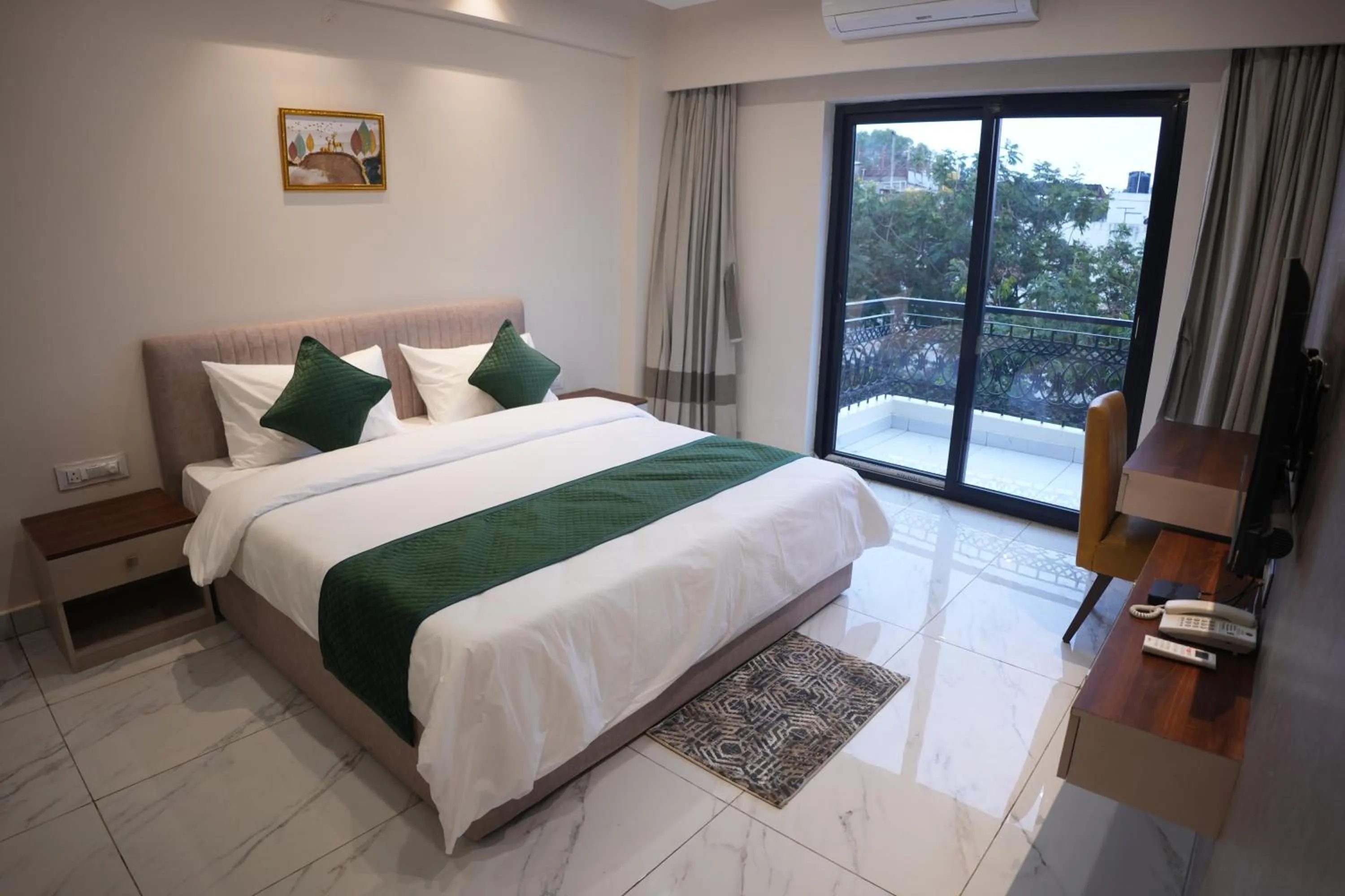 Bed in AK Castle Suites