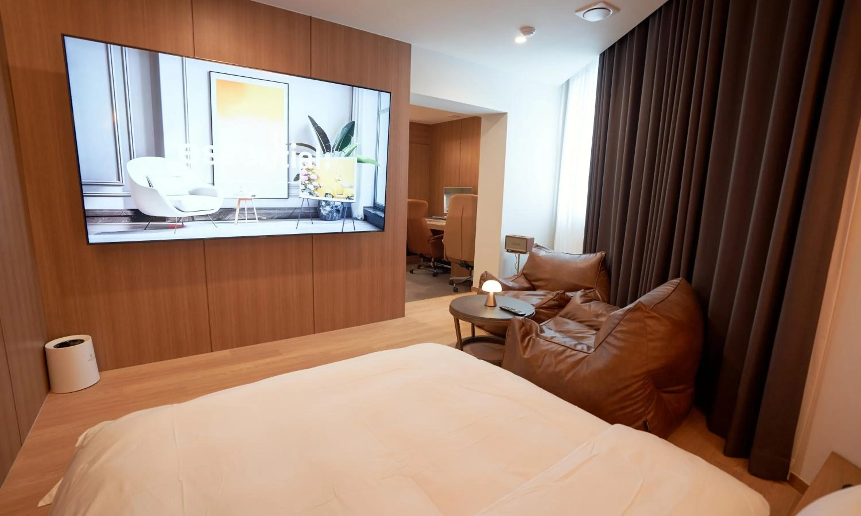 TV and multimedia, Bed in Brown Dot Hotel Gunsan Terminal Branch