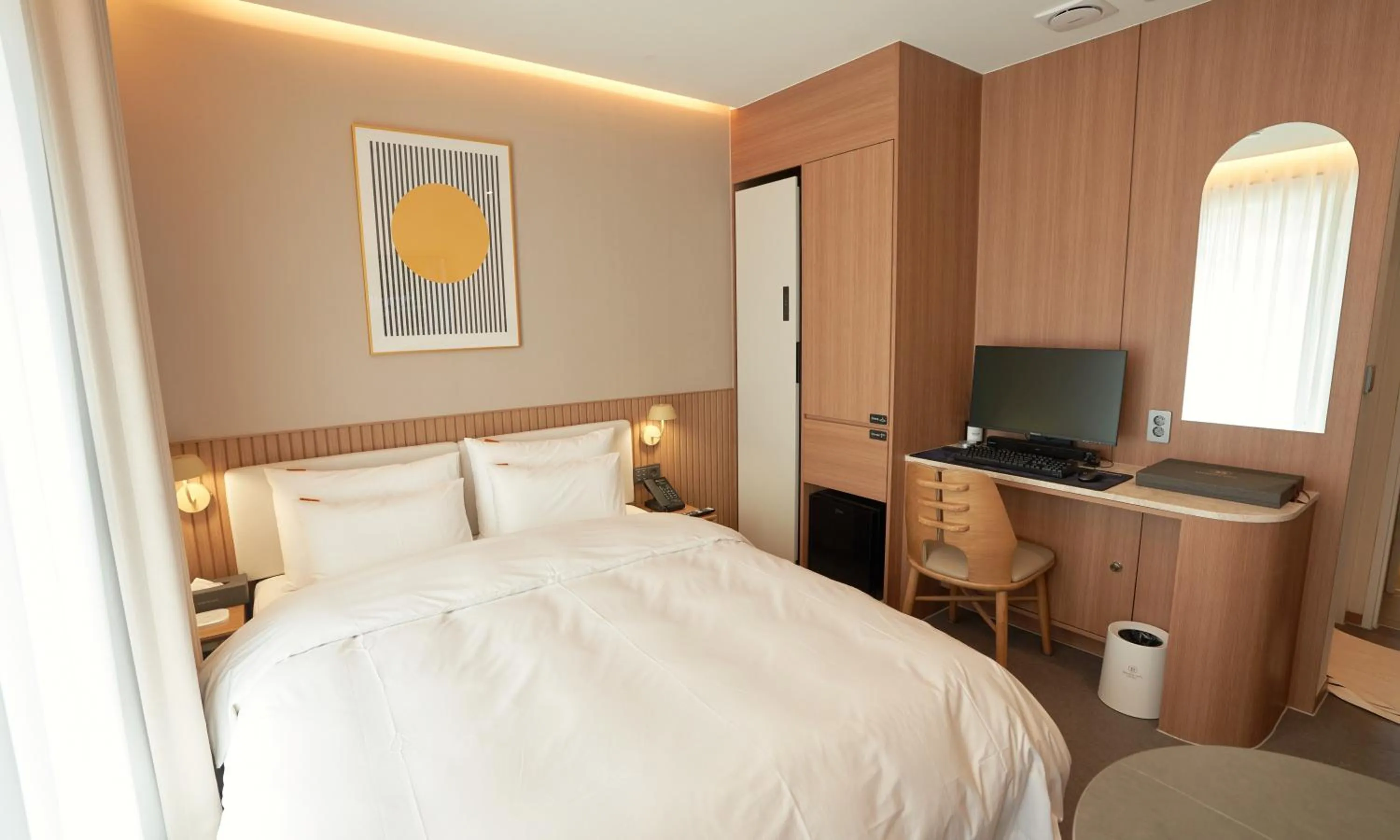 Bed in Brown Dot Hotel Gunsan Terminal Branch