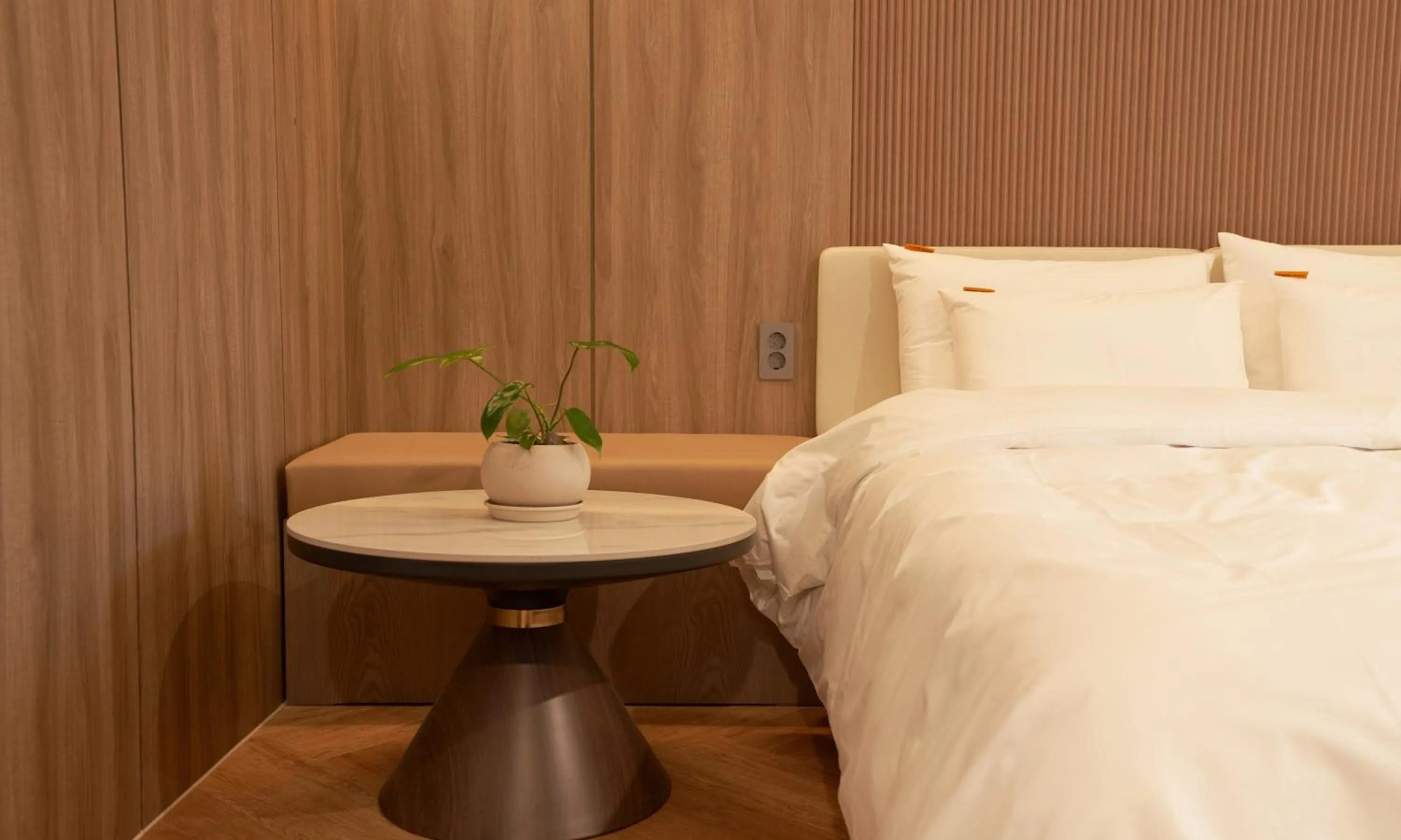 Bed in Brown Dot Hotel Gunsan Terminal Branch