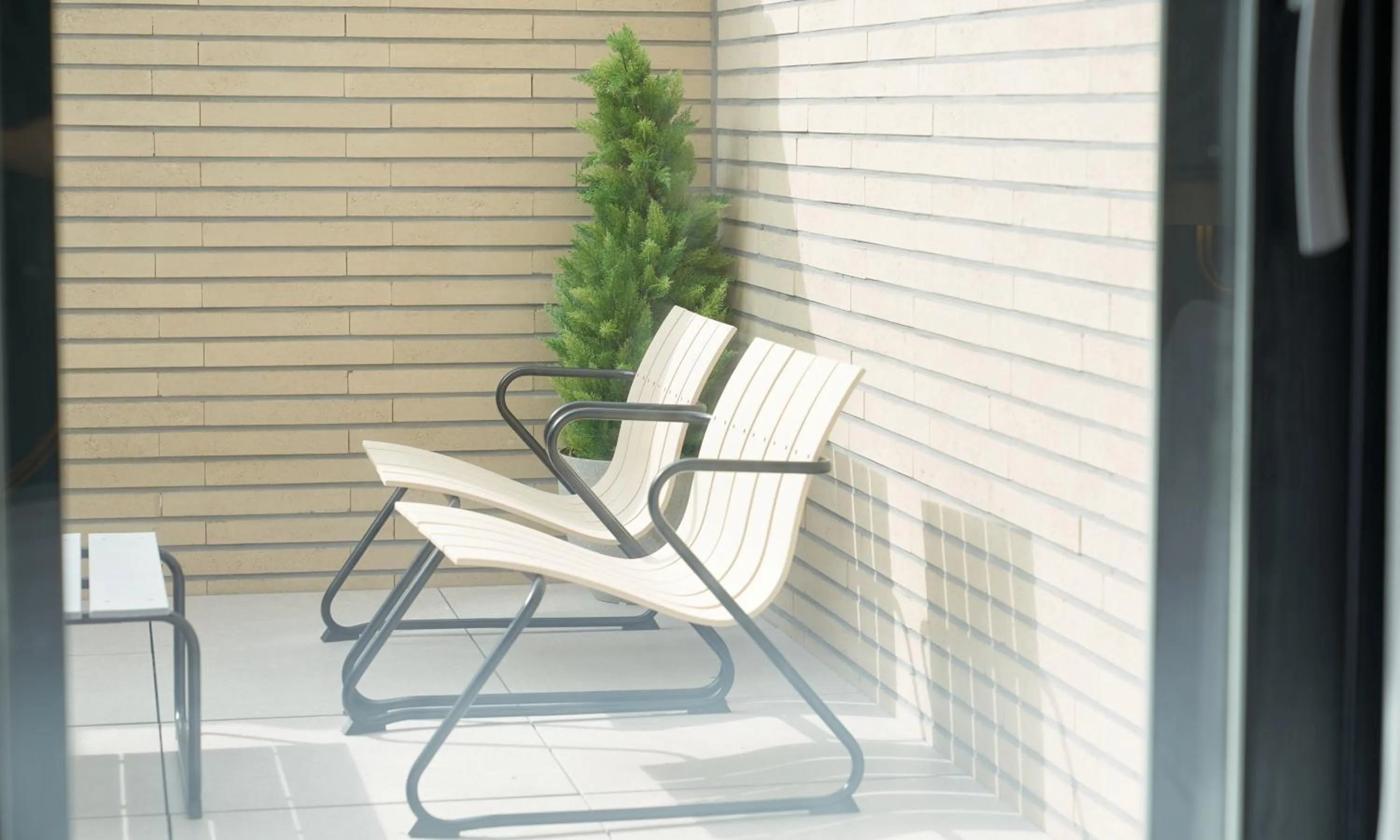 Seating area in Brown Dot Hotel Gunsan Terminal Branch