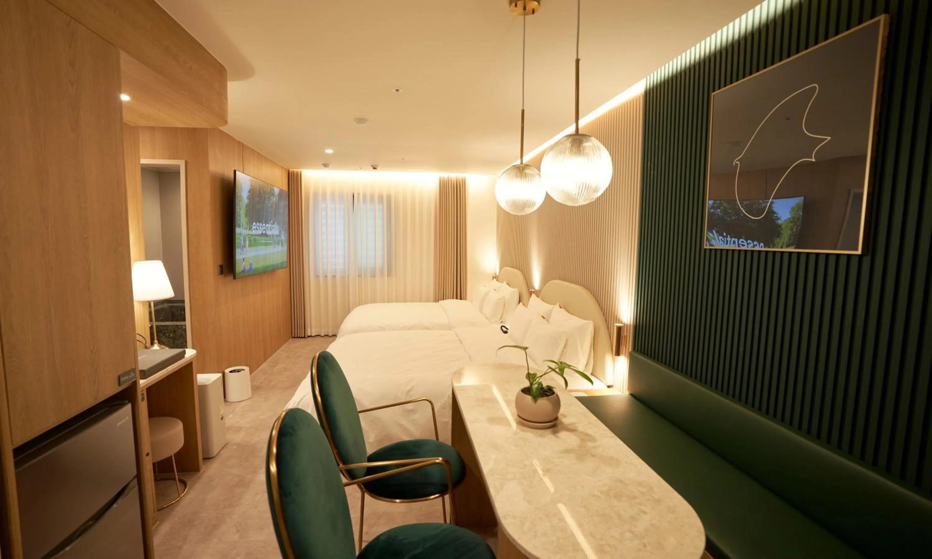 Bed in Brown Dot Hotel Gunsan Terminal Branch