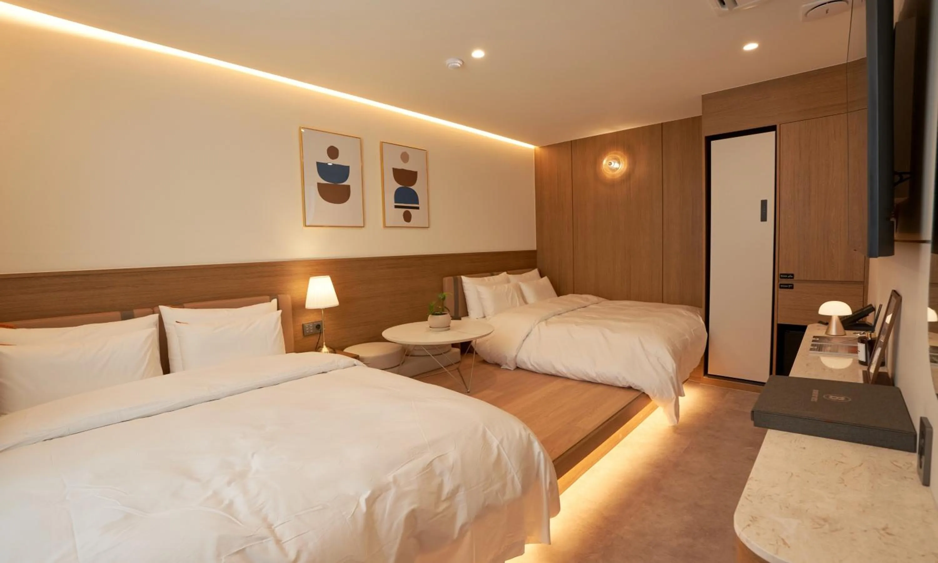 Bed in Brown Dot Hotel Gunsan Terminal Branch