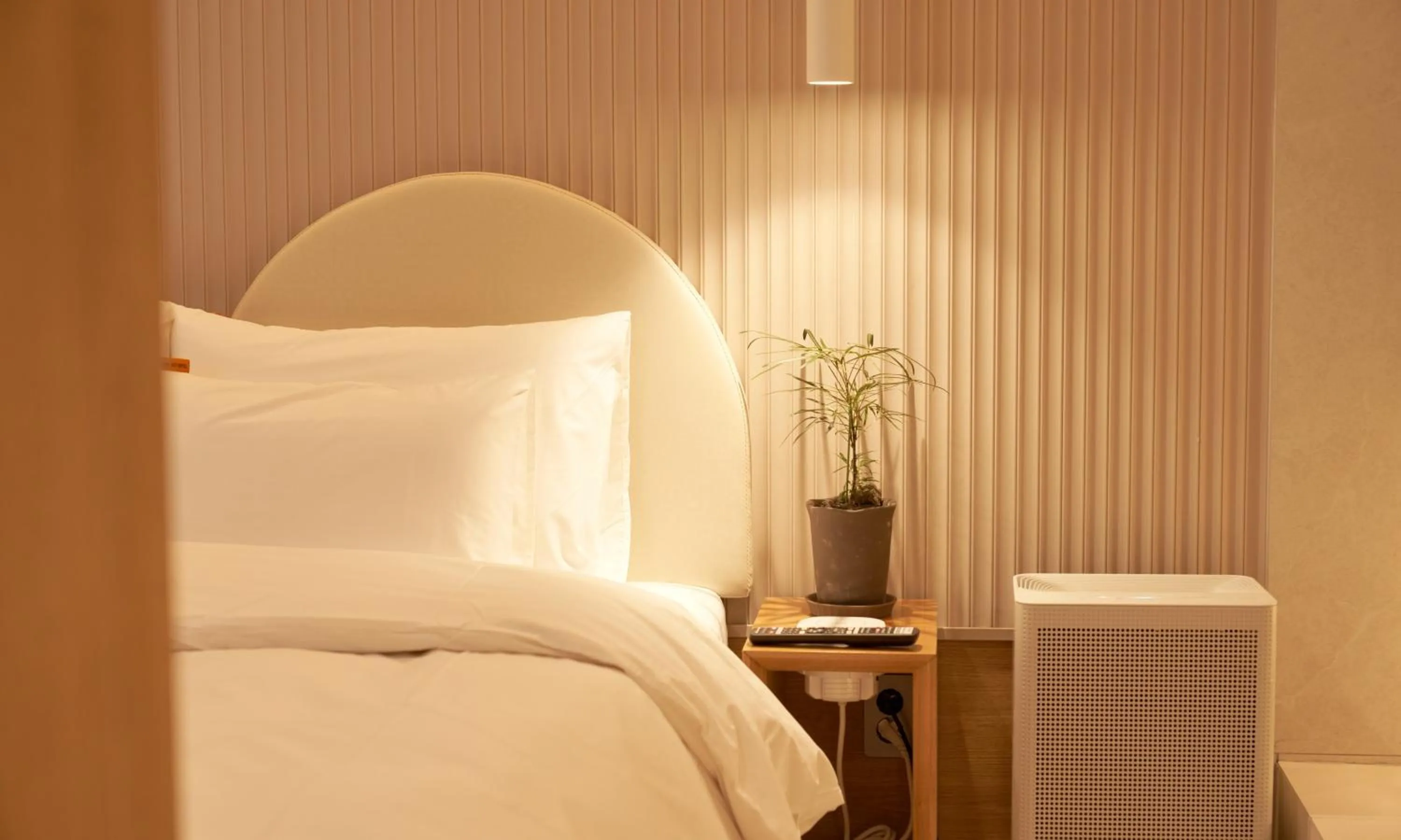 Bed in Brown Dot Hotel Gunsan Terminal Branch