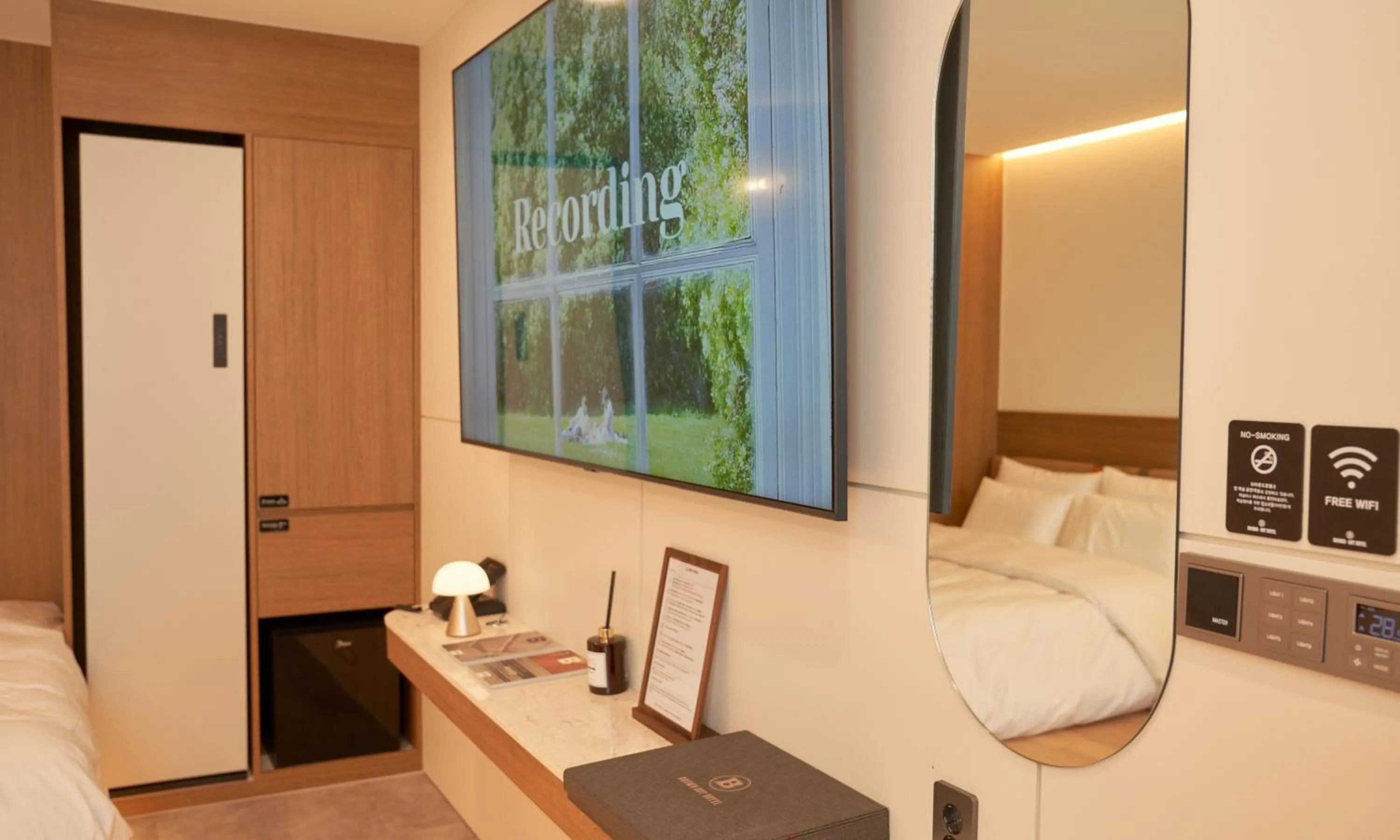 Bed in Brown Dot Hotel Gunsan Terminal Branch