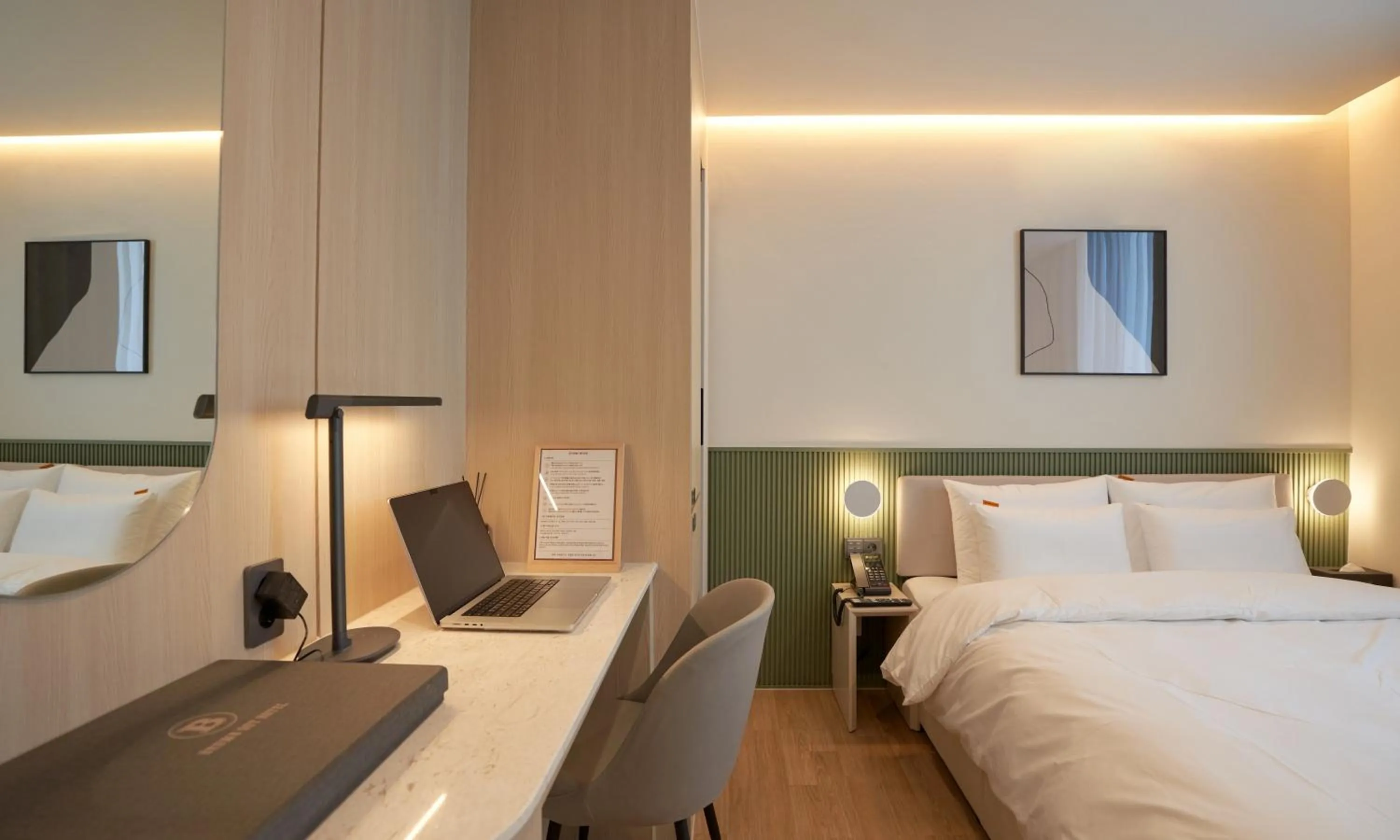 Bed in Brown Dot Hotel Gunsan Terminal Branch