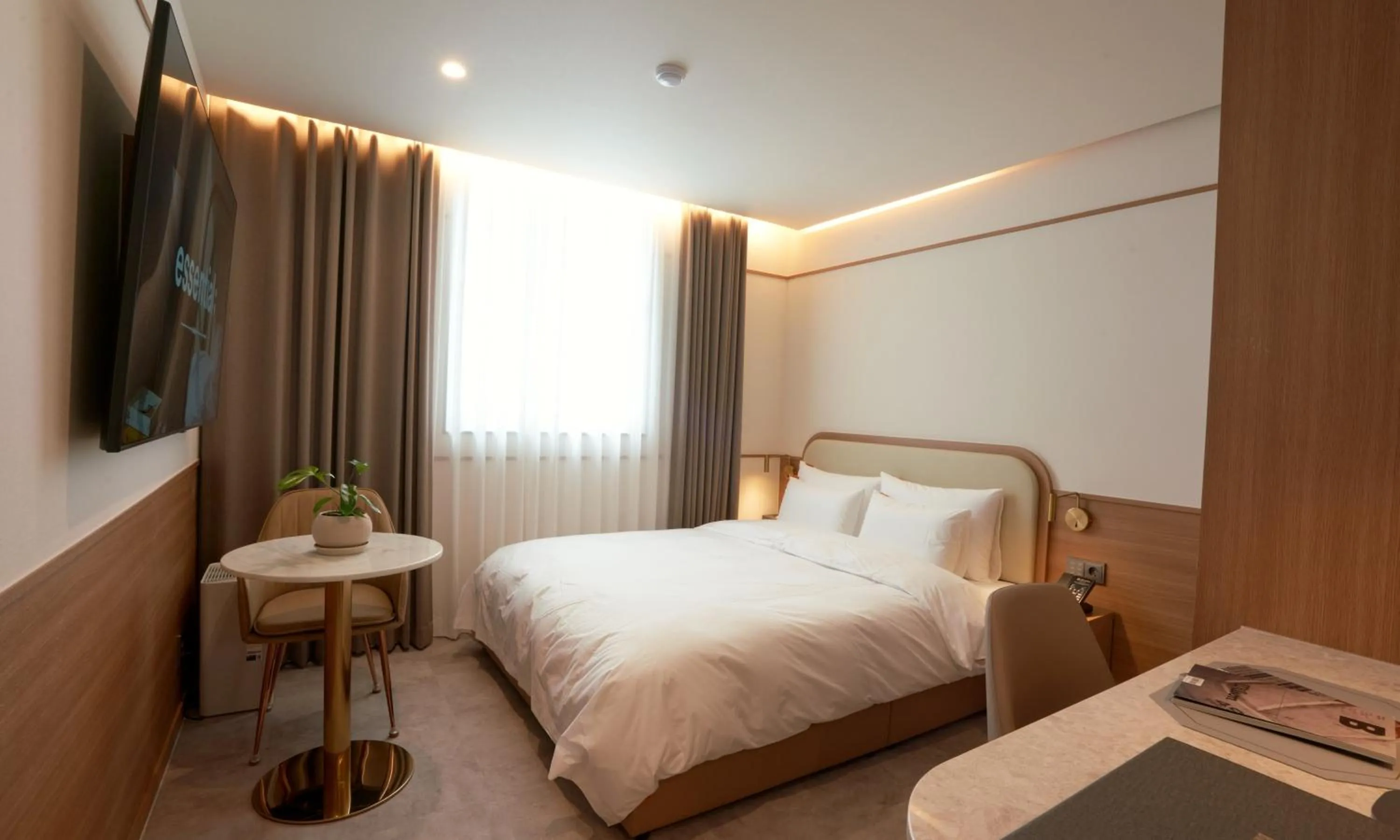 Bed in Brown Dot Hotel Gunsan Terminal Branch