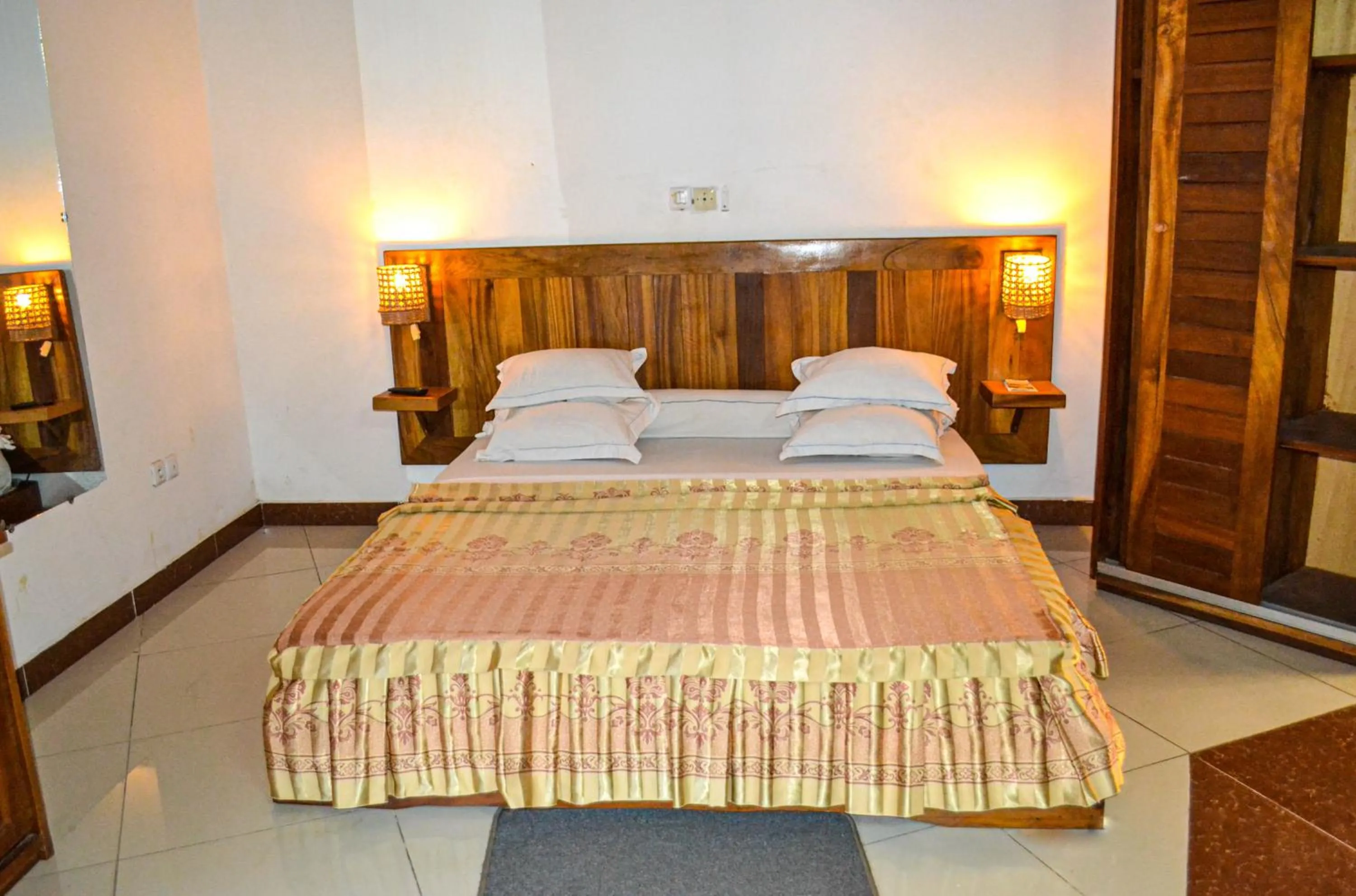 Bed in Hôtel Framotel Kribi