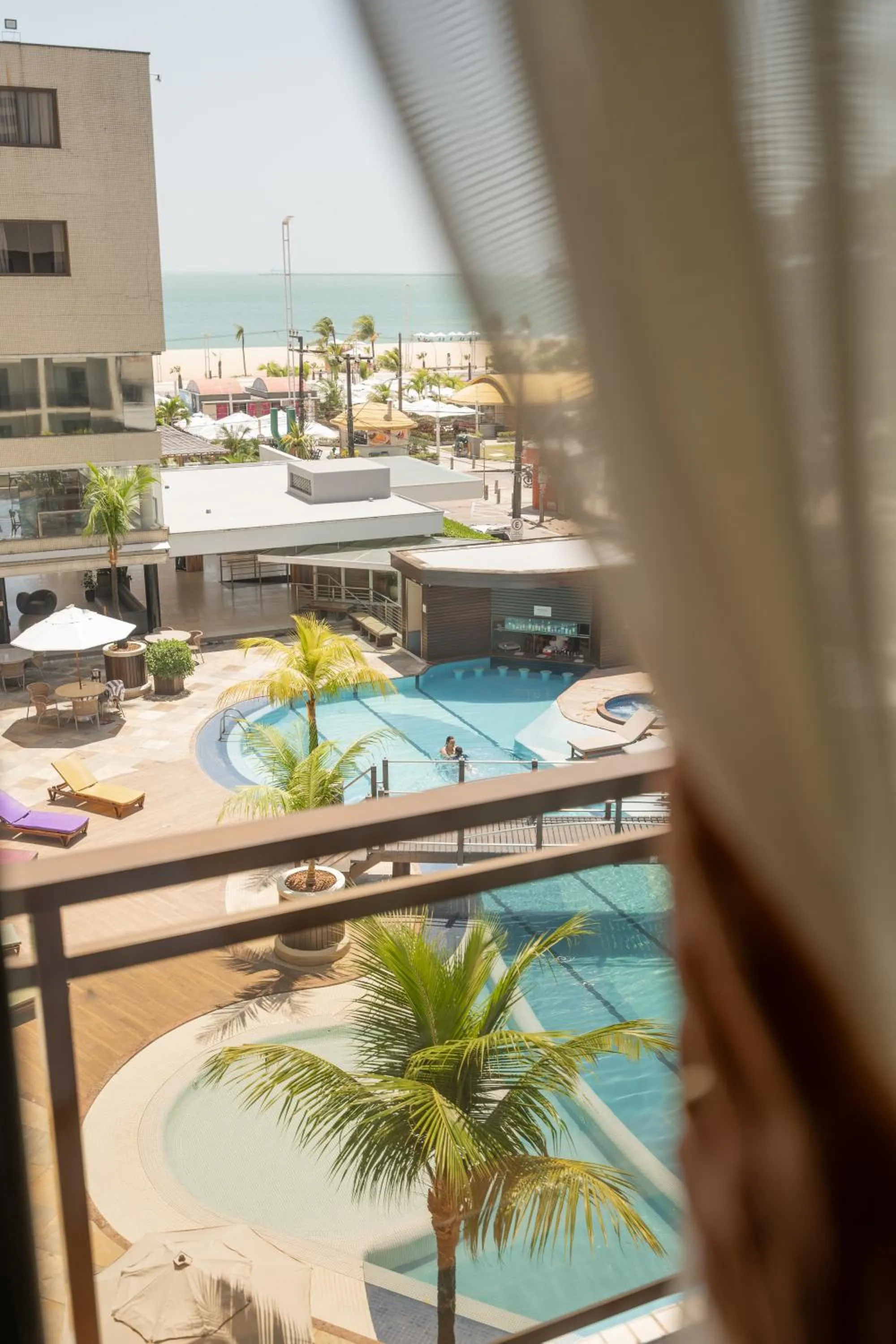 Pool view in Afago Mareiro Hotel