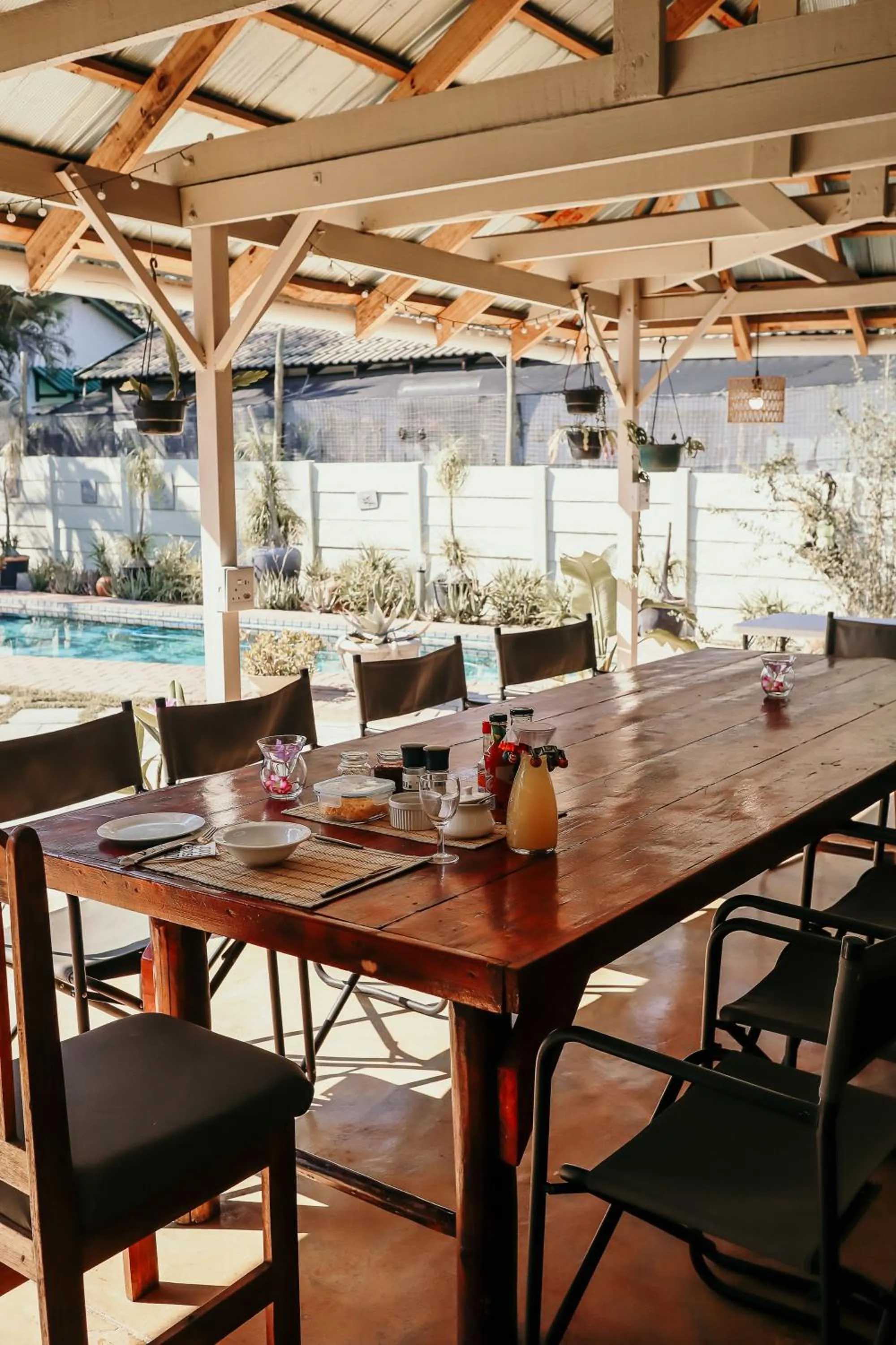 Dining area in A Traveller's Palm